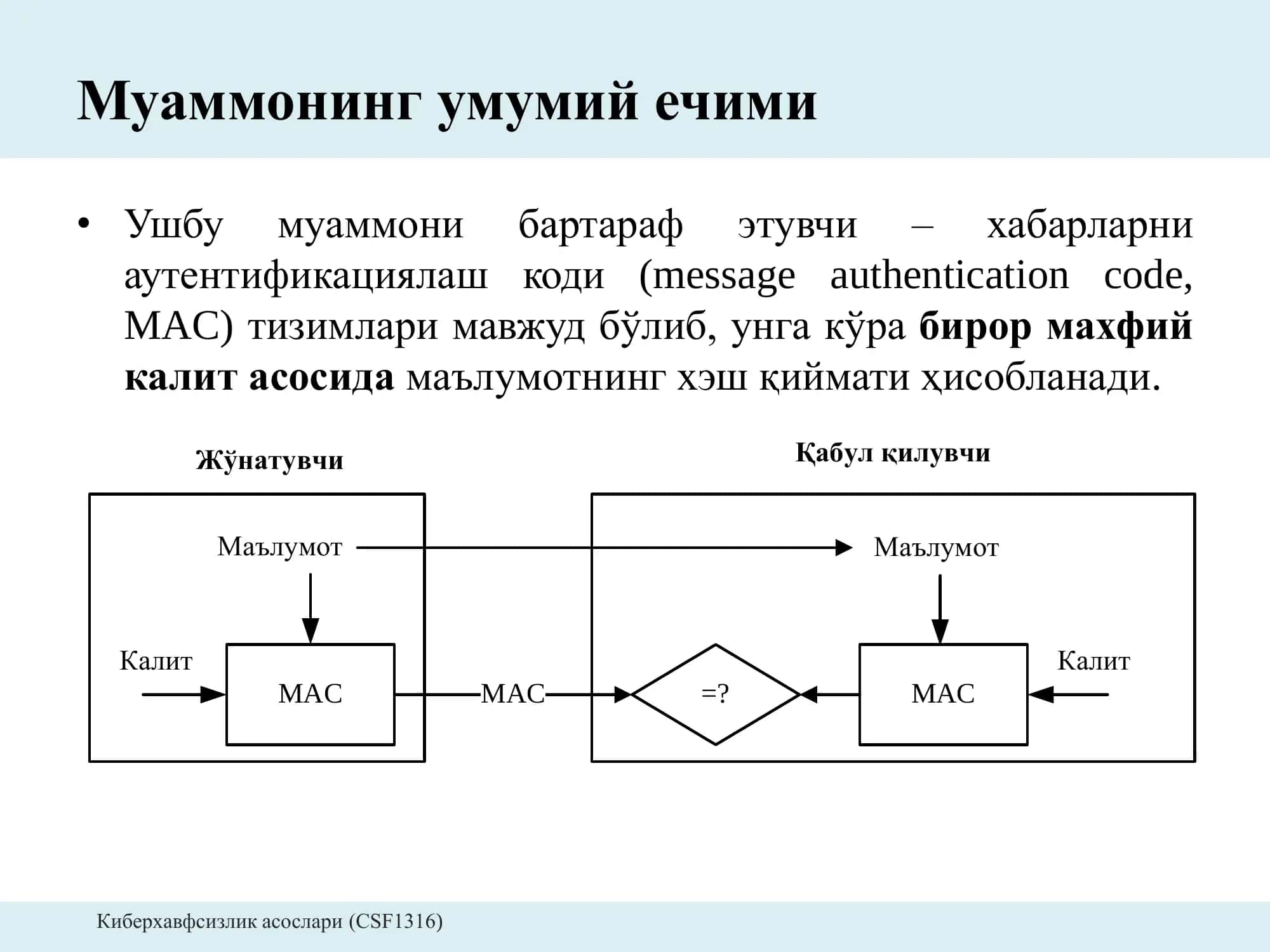 Киберхавфсизлик асослари (CSF1316) 3