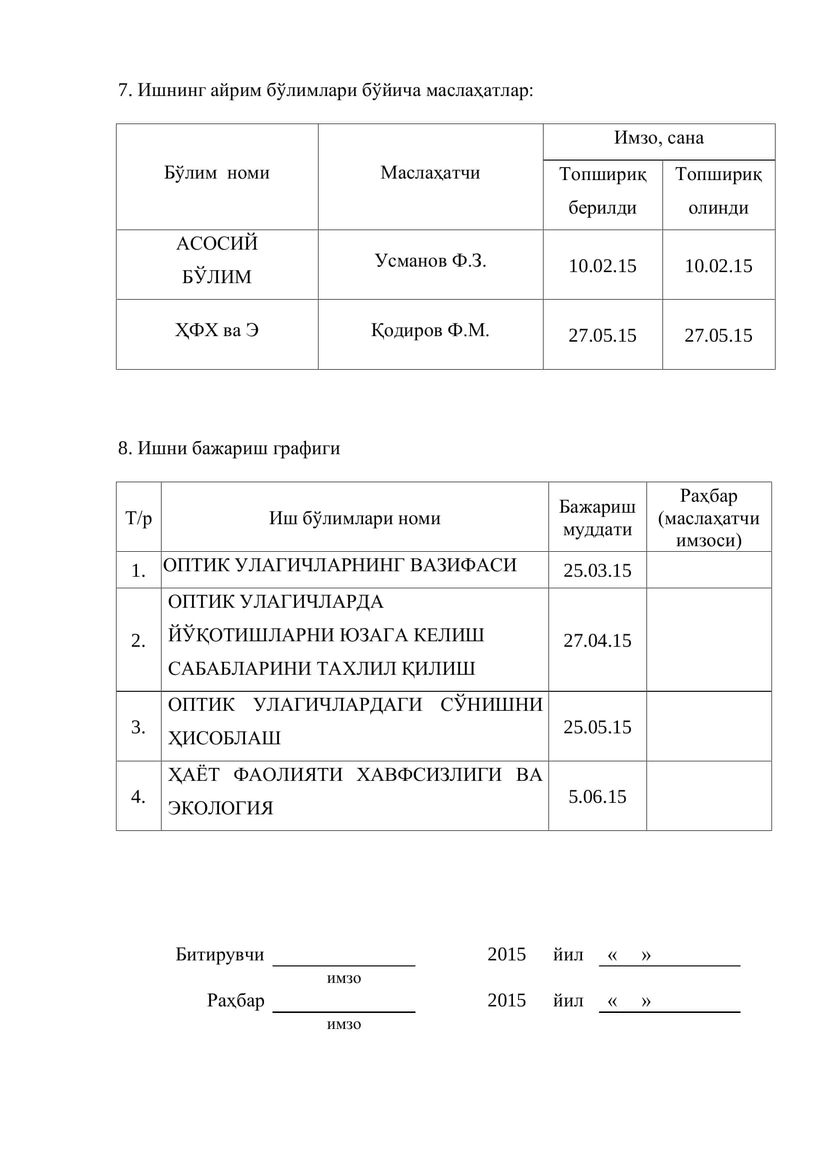 ОПТИК УЛАГИЧЛАРДА ЙЎҚОТИШЛАРНИНГ ЮЗАГА КЕЛИШ САБАБЛАРИНИ ТАҲЛИЛ ҚИЛИШ 3