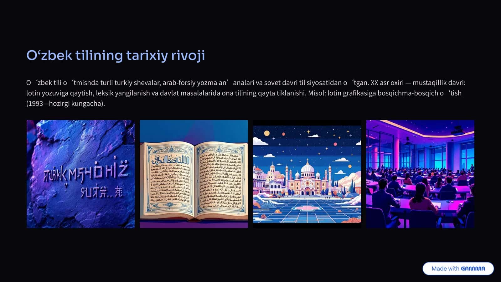 O'zbek tilining davlat tili sifatidagi nufuzi va mavqei 3