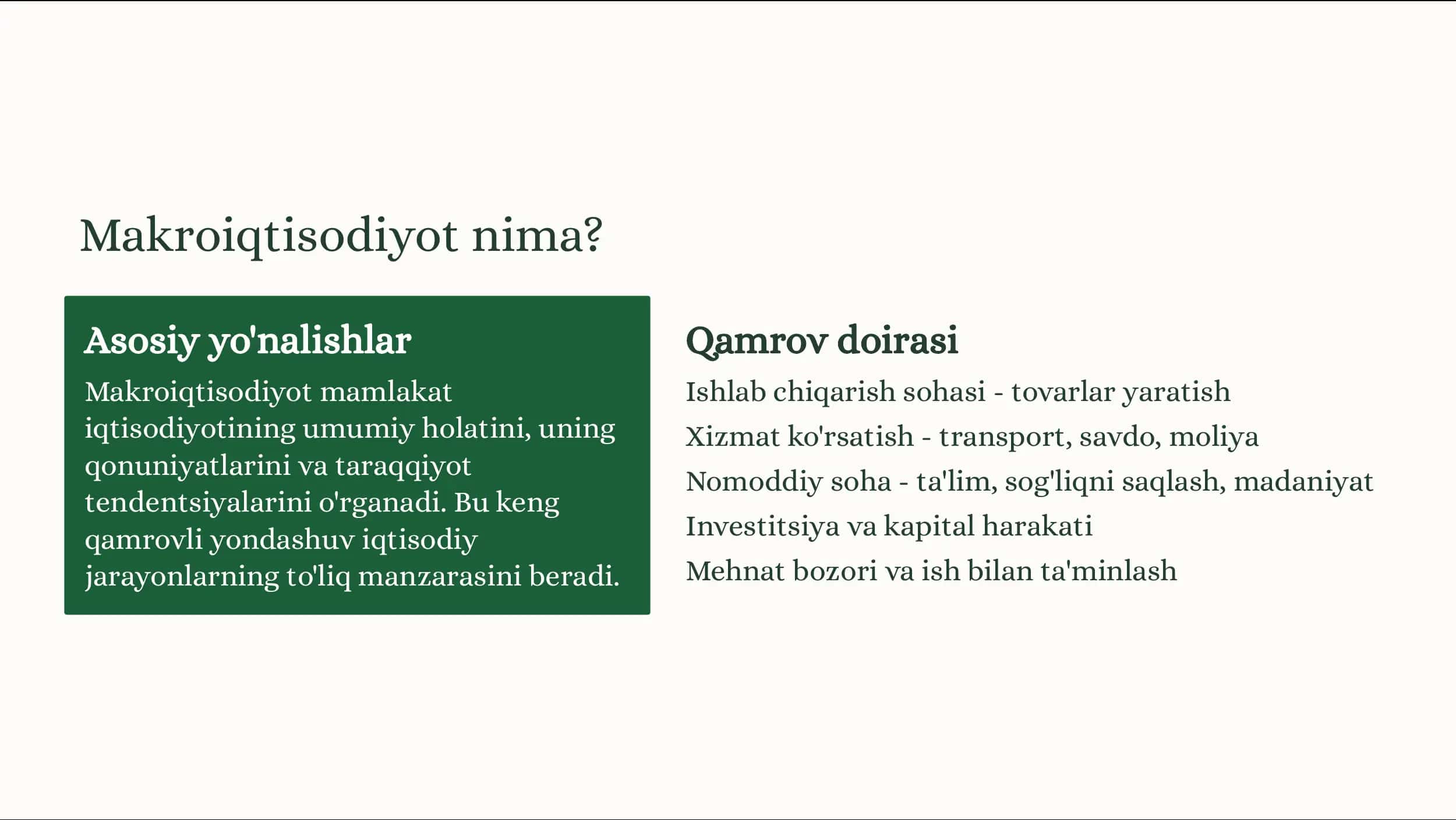 Makroiqtisodiy ko'rsatkichlar va ularni hisoblash 3