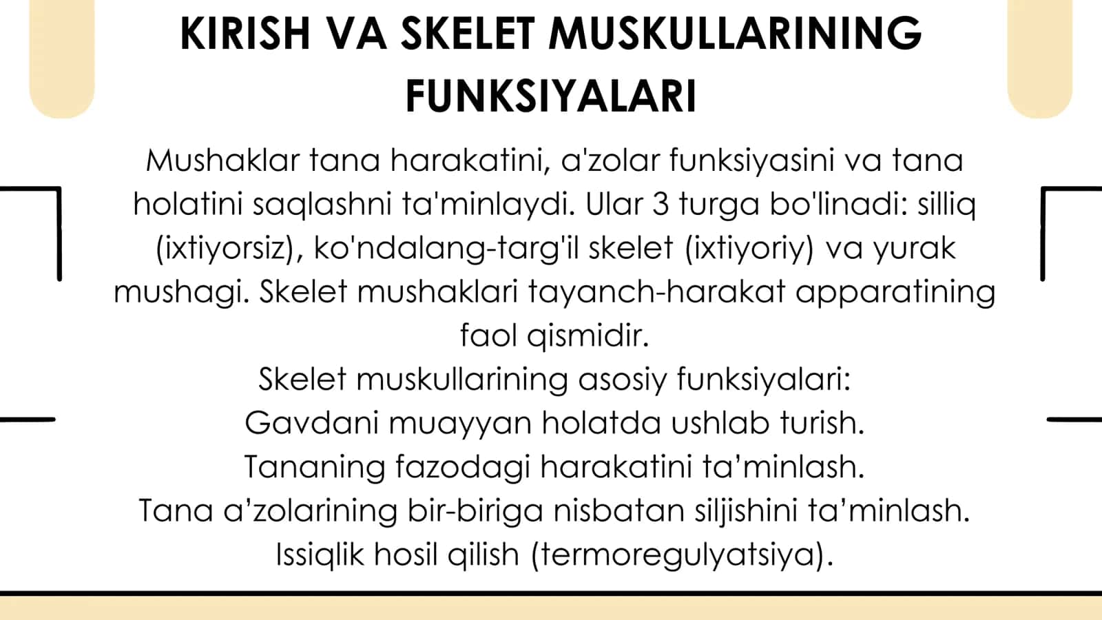 MAVZU:MUSHAKLAR FIZIOLOGIYASI 3