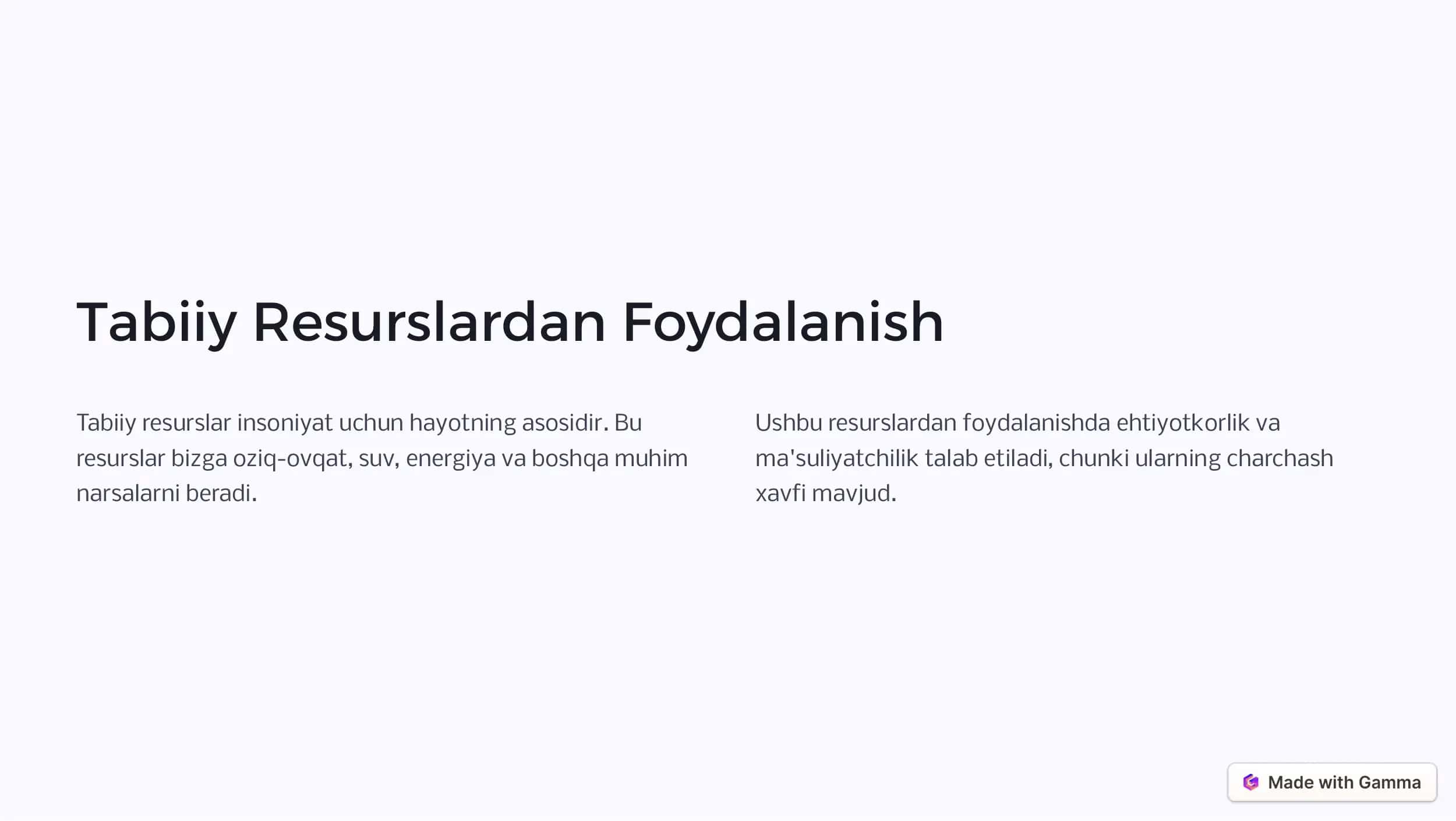 Tabiat va Ekologiya: O'zaro bog'liqlik 3