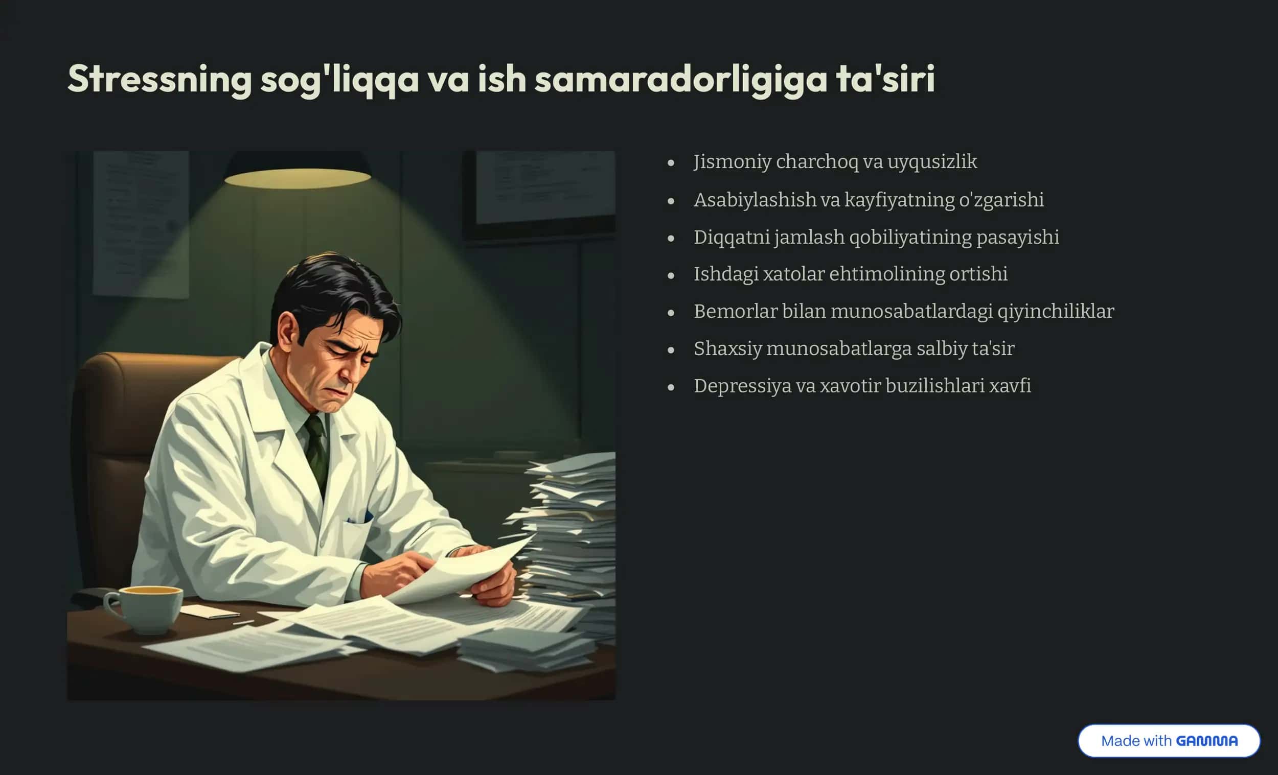 Shifokorlar uchun o'z-o'zini tartibga solish 3