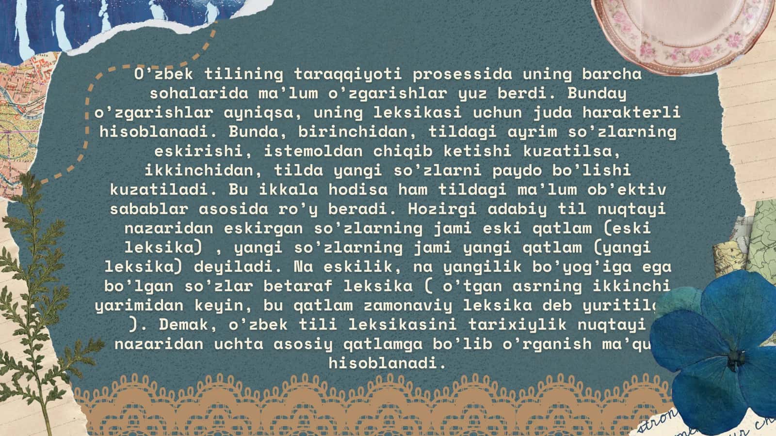 O’zbek tili tarixiy leksikasi 3
