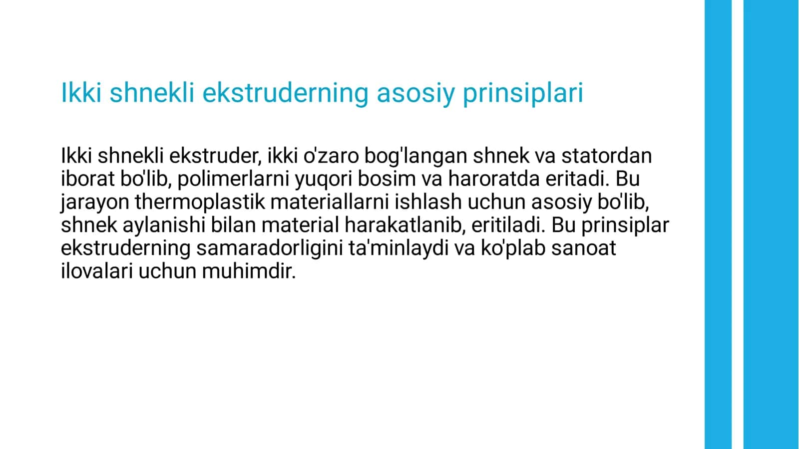 Ikki shnekli ekstruder mashinasini konstruksiyasini loyihalash 3