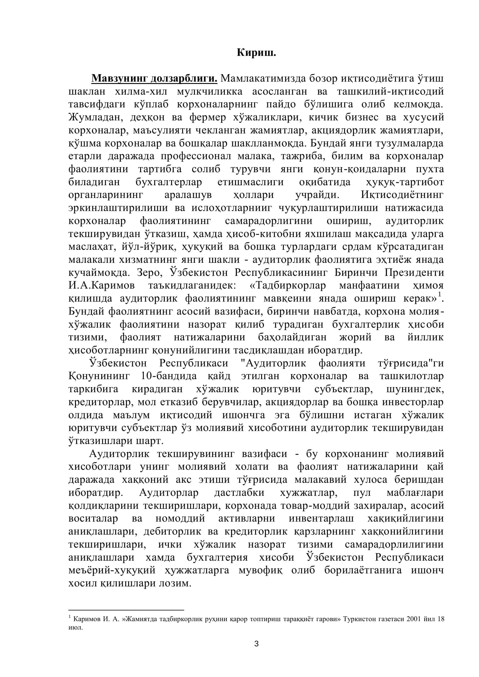 Аудиторлик текшируви 3