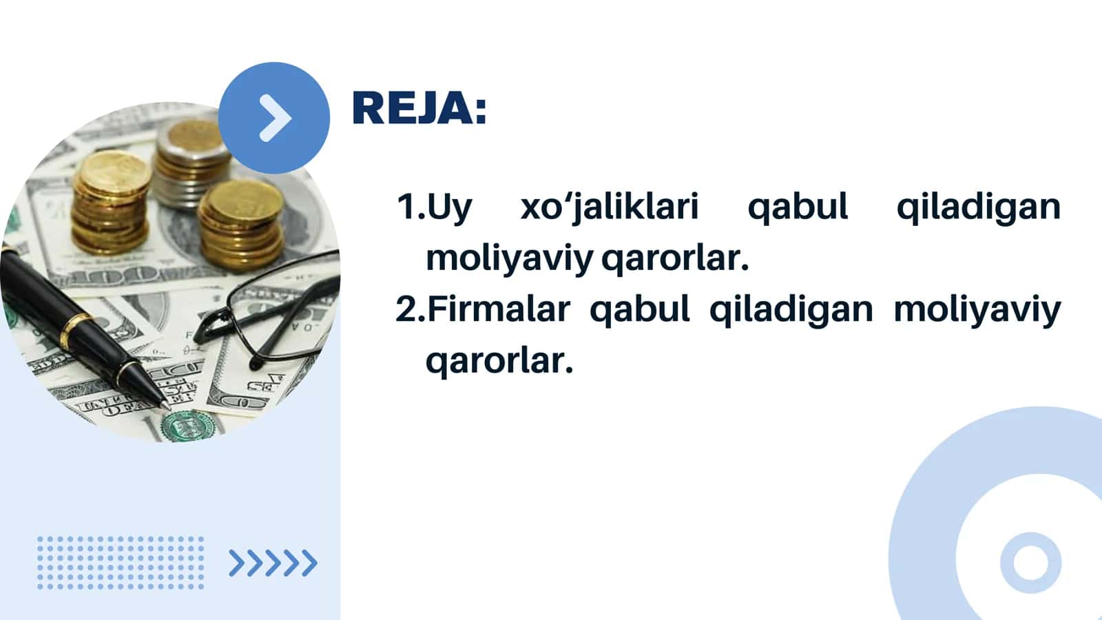 ZAMONAVIY (AMALIY) MOLIYAVIY QARORLAR 3