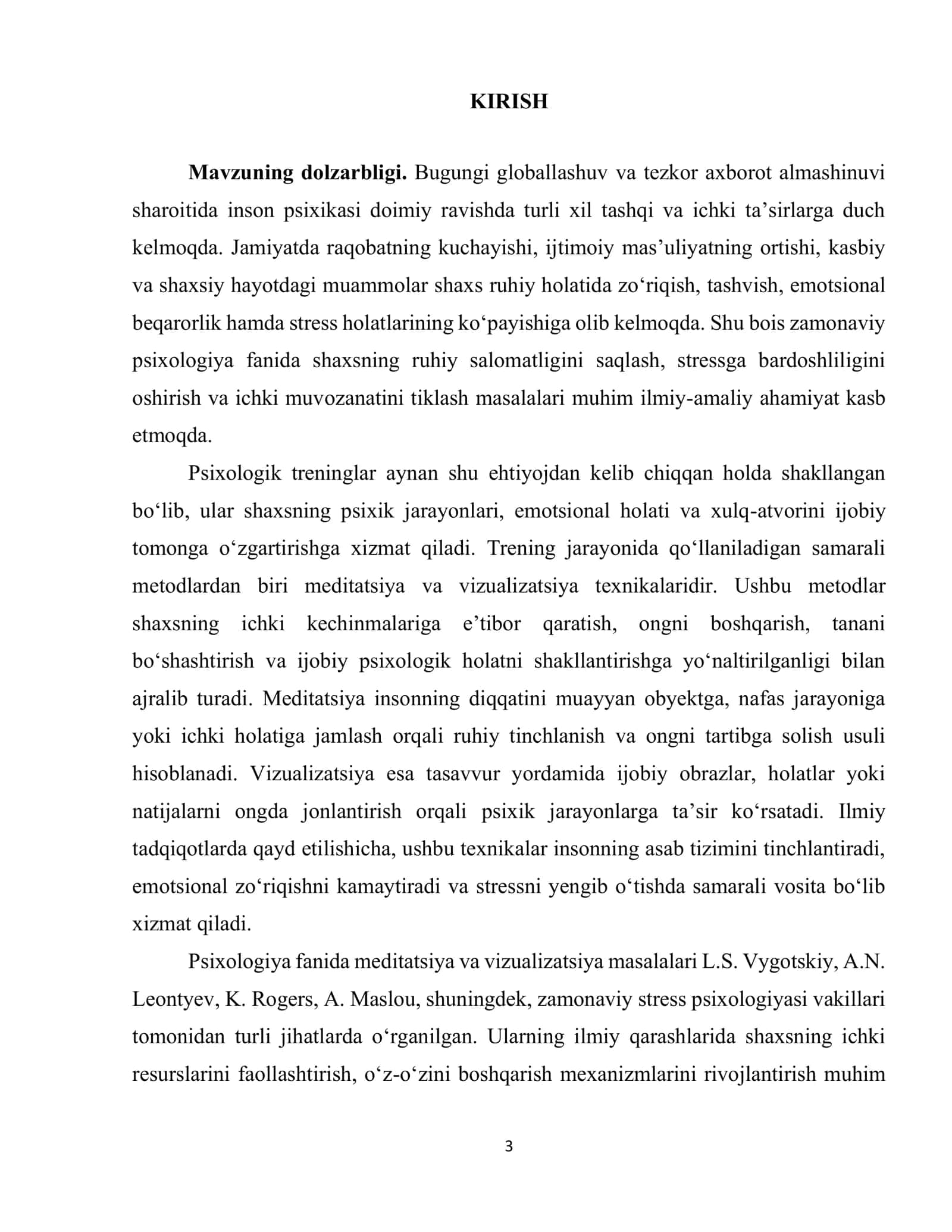 Treningda meditatsiya va vizualizatsiya 3
