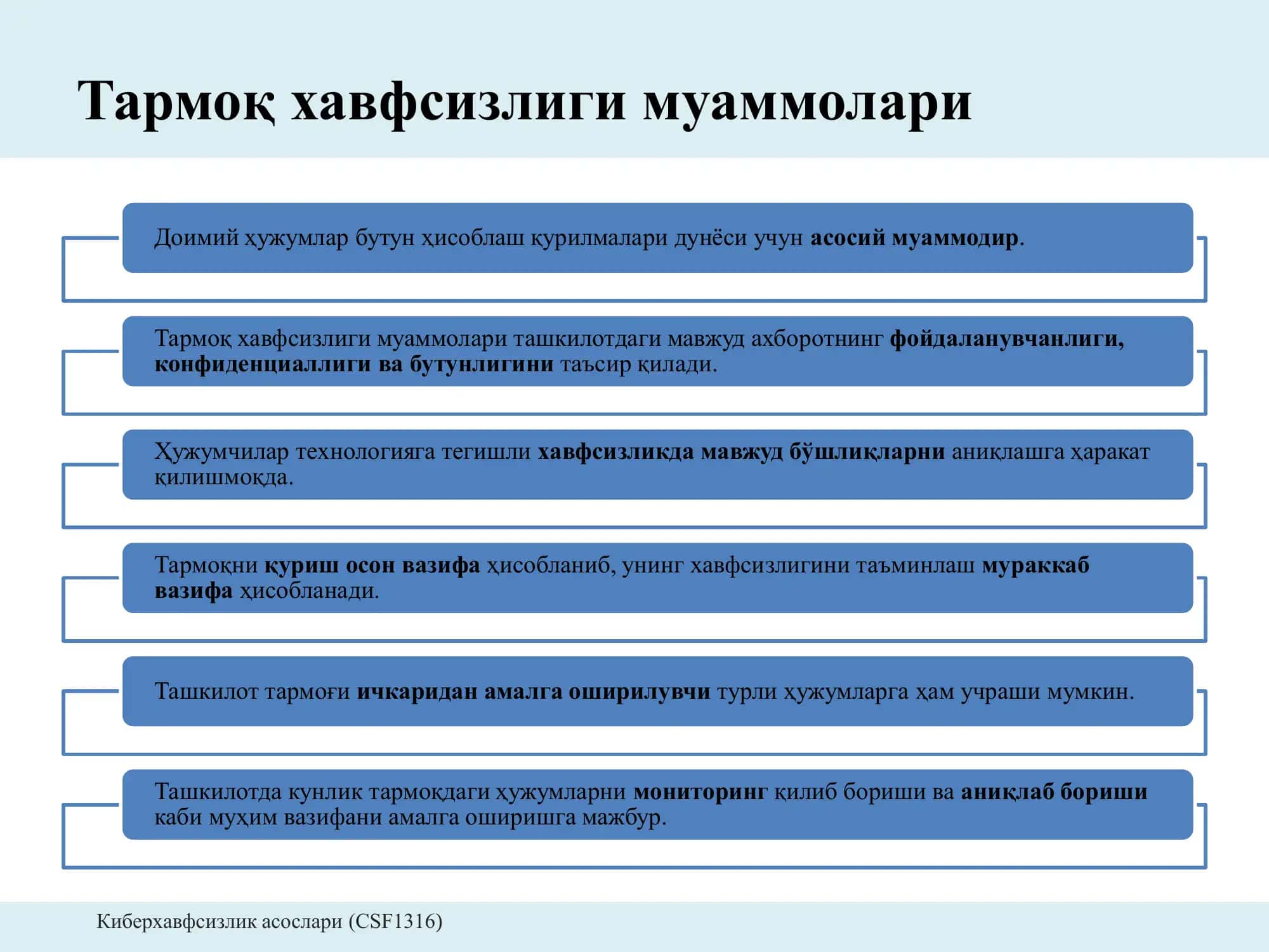 Тармоқ хавфсизлиги муаммолари 3