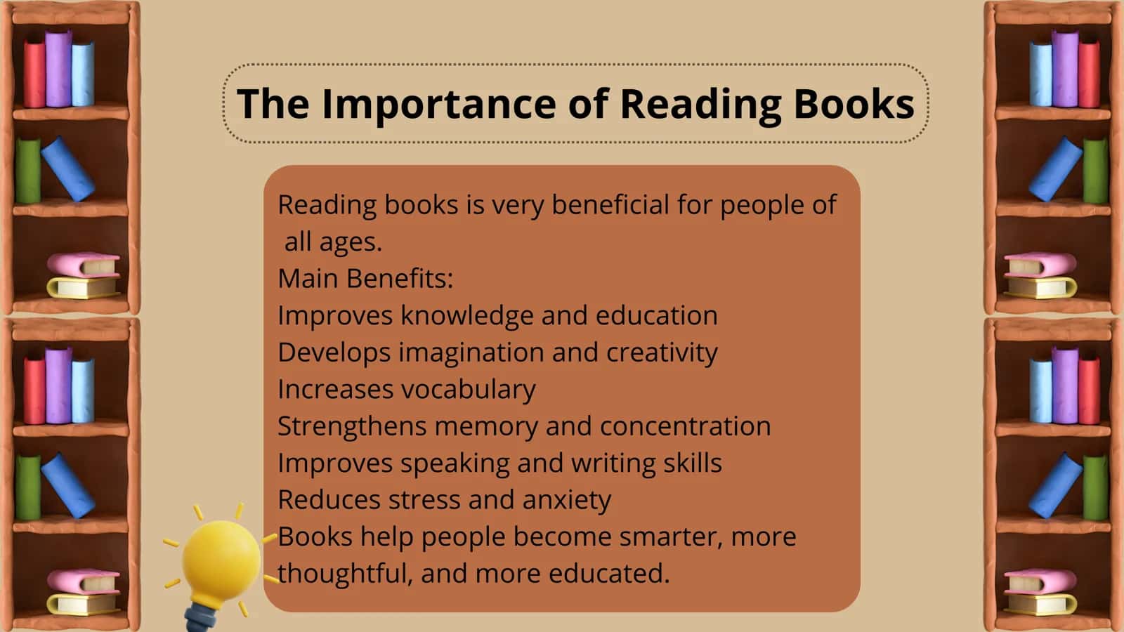THE IMPORTANCE OF READING BOOKS 3