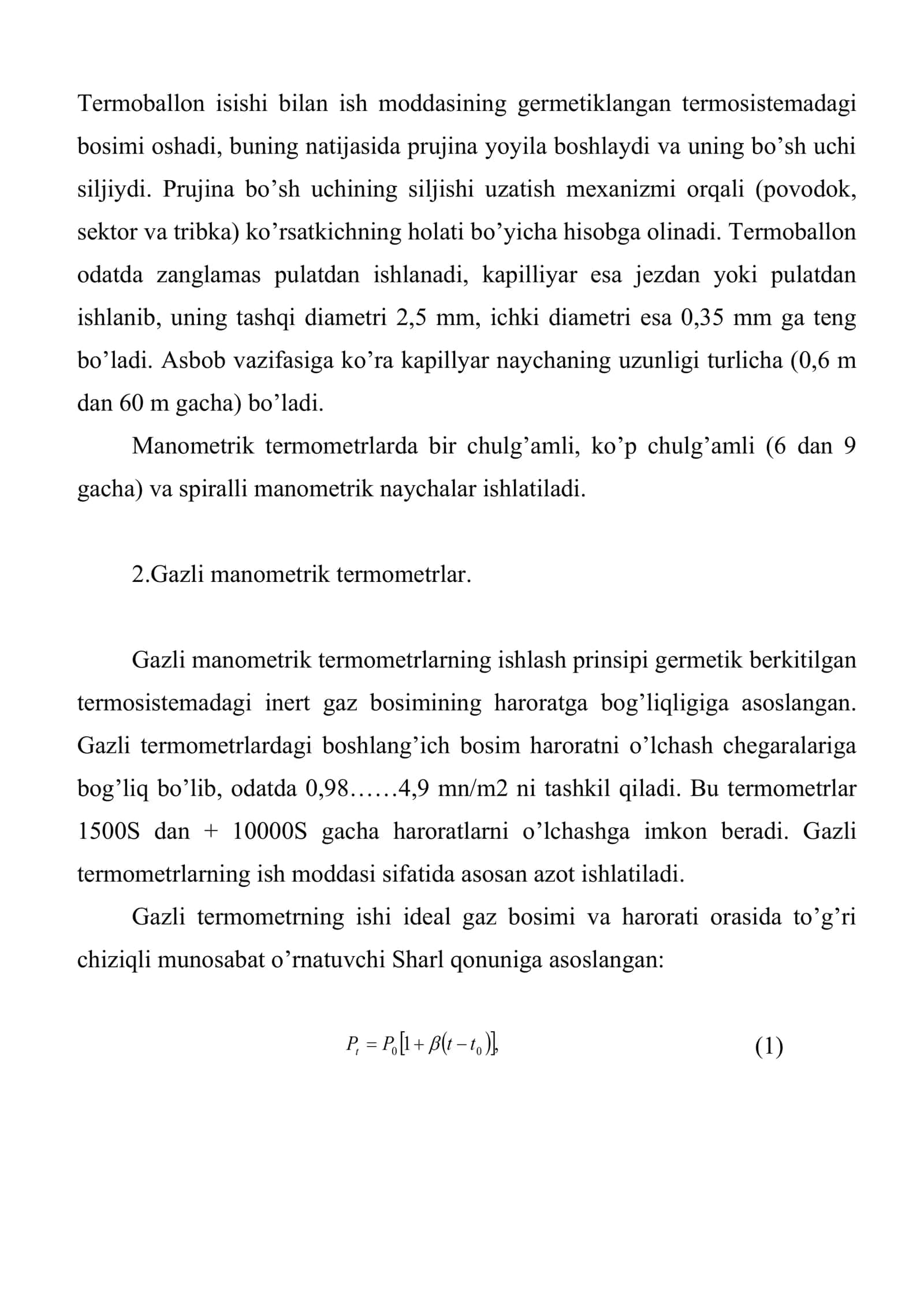 Manometrik termometrlar 3