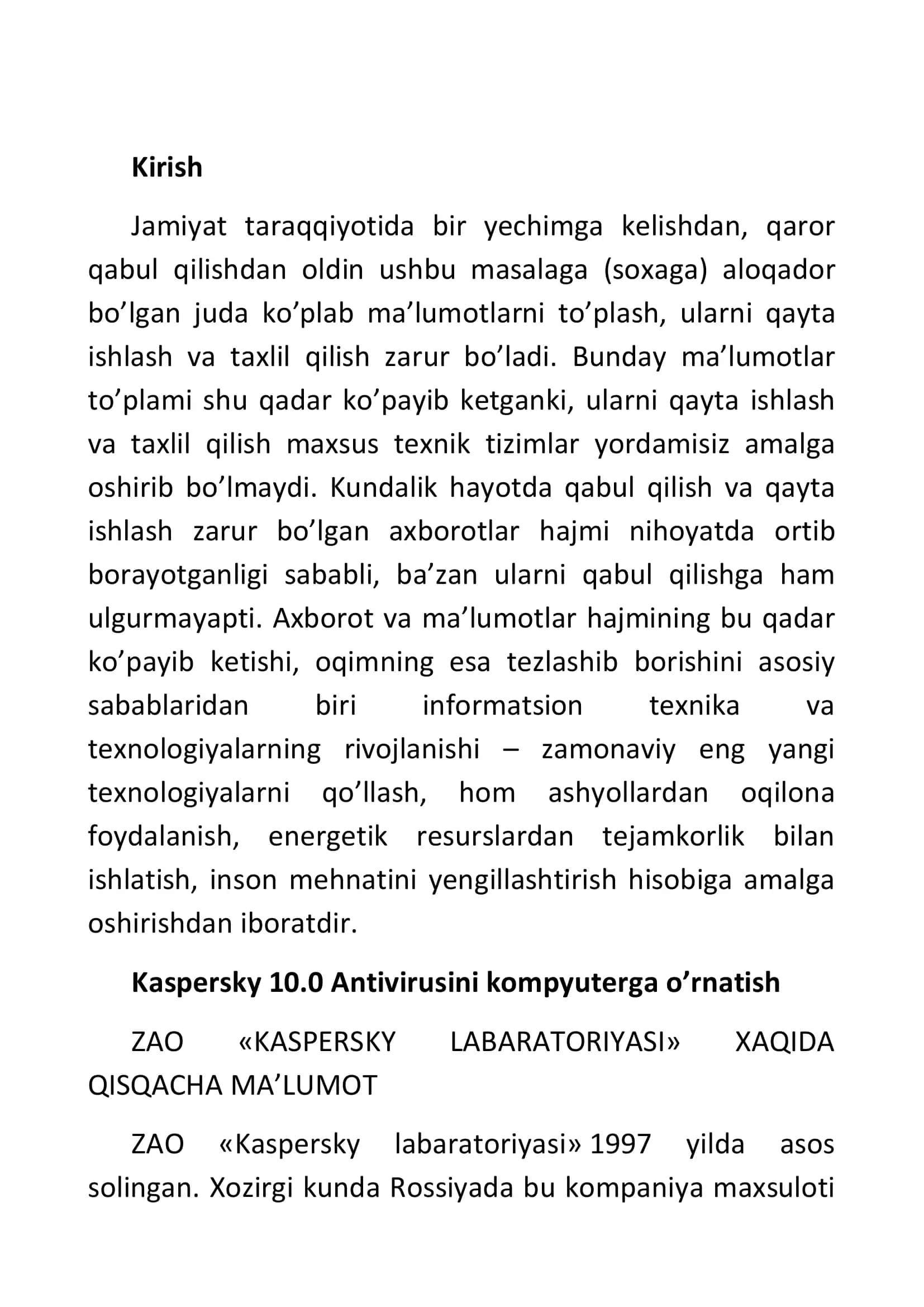 Kasperskiy antivirusini kompyuterga o'rnatish 3
