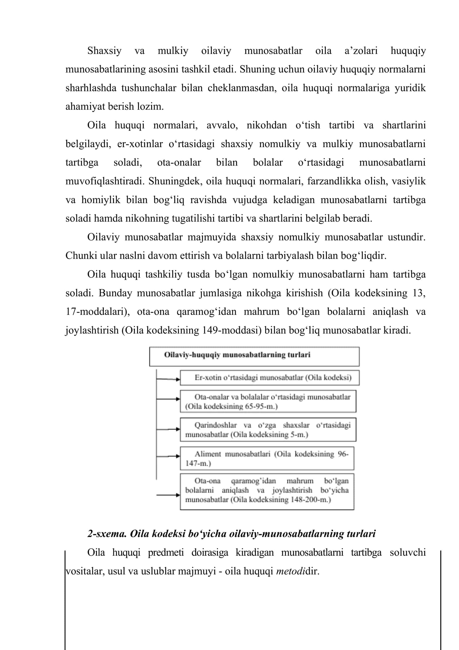 Oila huquqi tushunchasi, tamoyillari va manbalari 3
