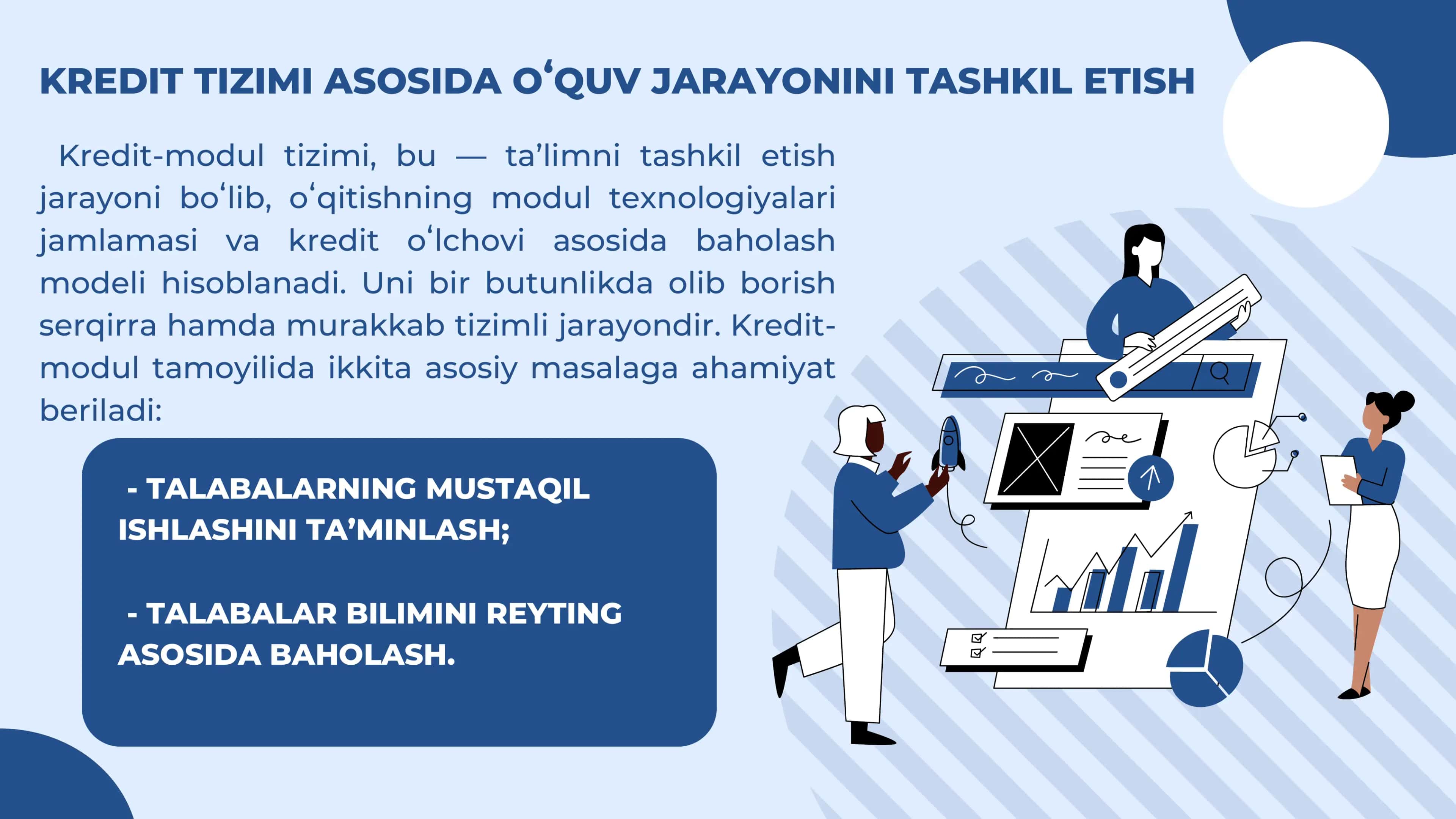 KREDIT TIZIMI ASOSIDA O'QUV JARAYONINI TASHKIL ETISH 3