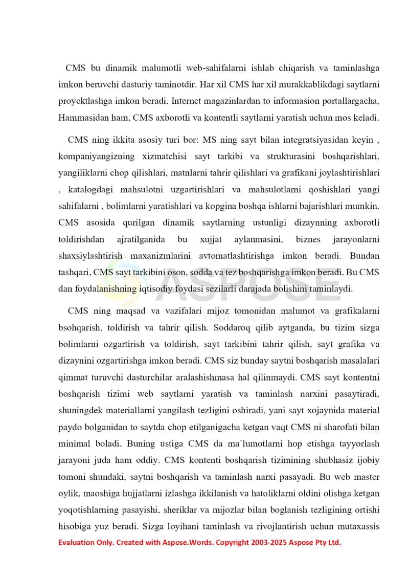 CMS Platformasi bilan tanishish 3