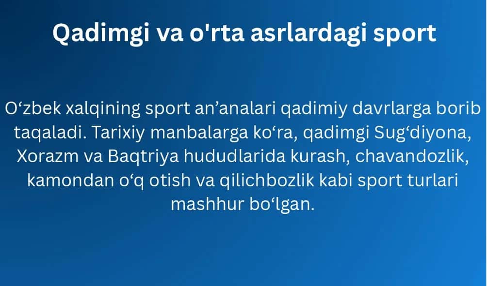 O‘zbekistonda sport va uning turlari 3