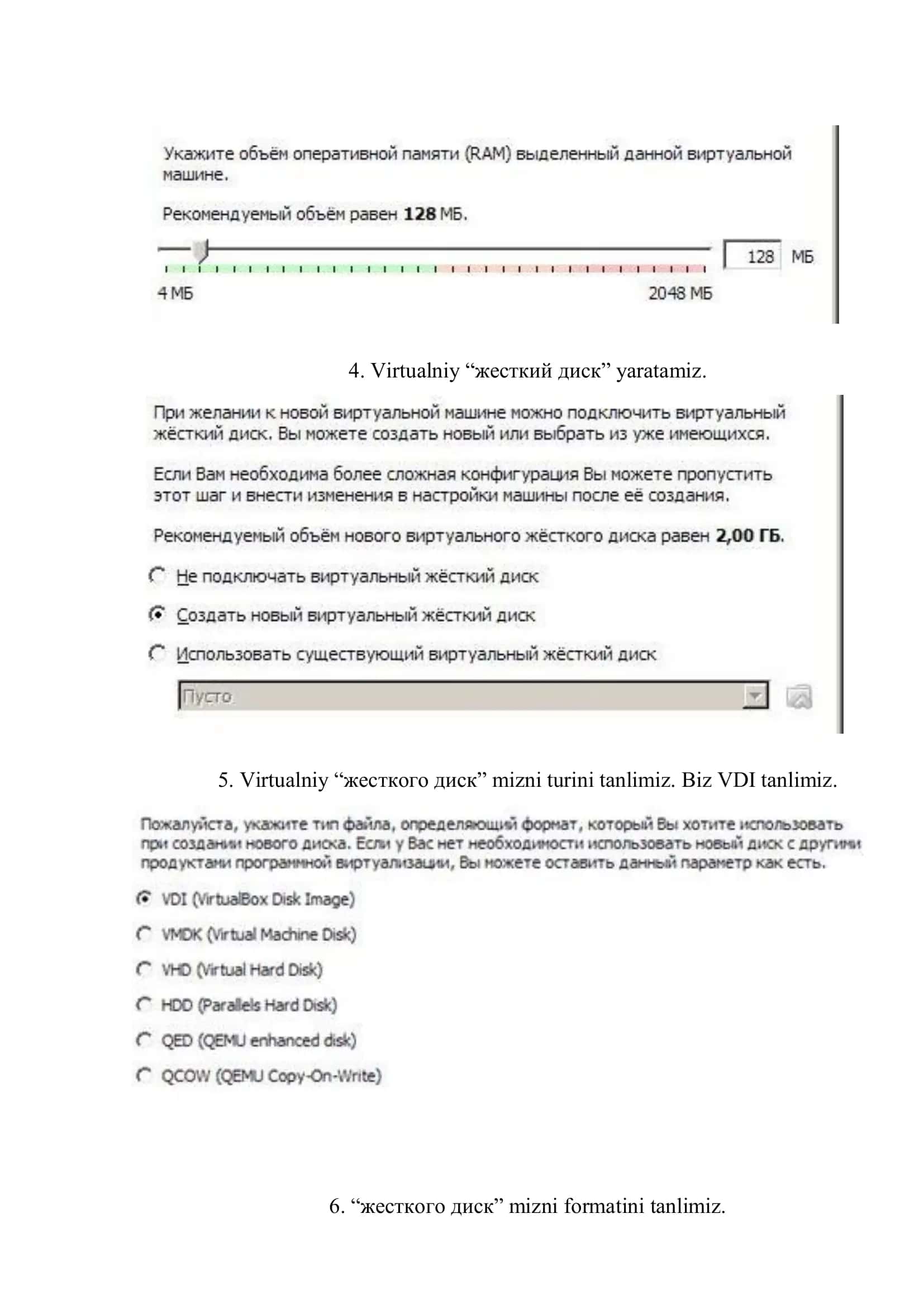 UNIX OT ni virtual muhitga o’rnatish tartibi 3