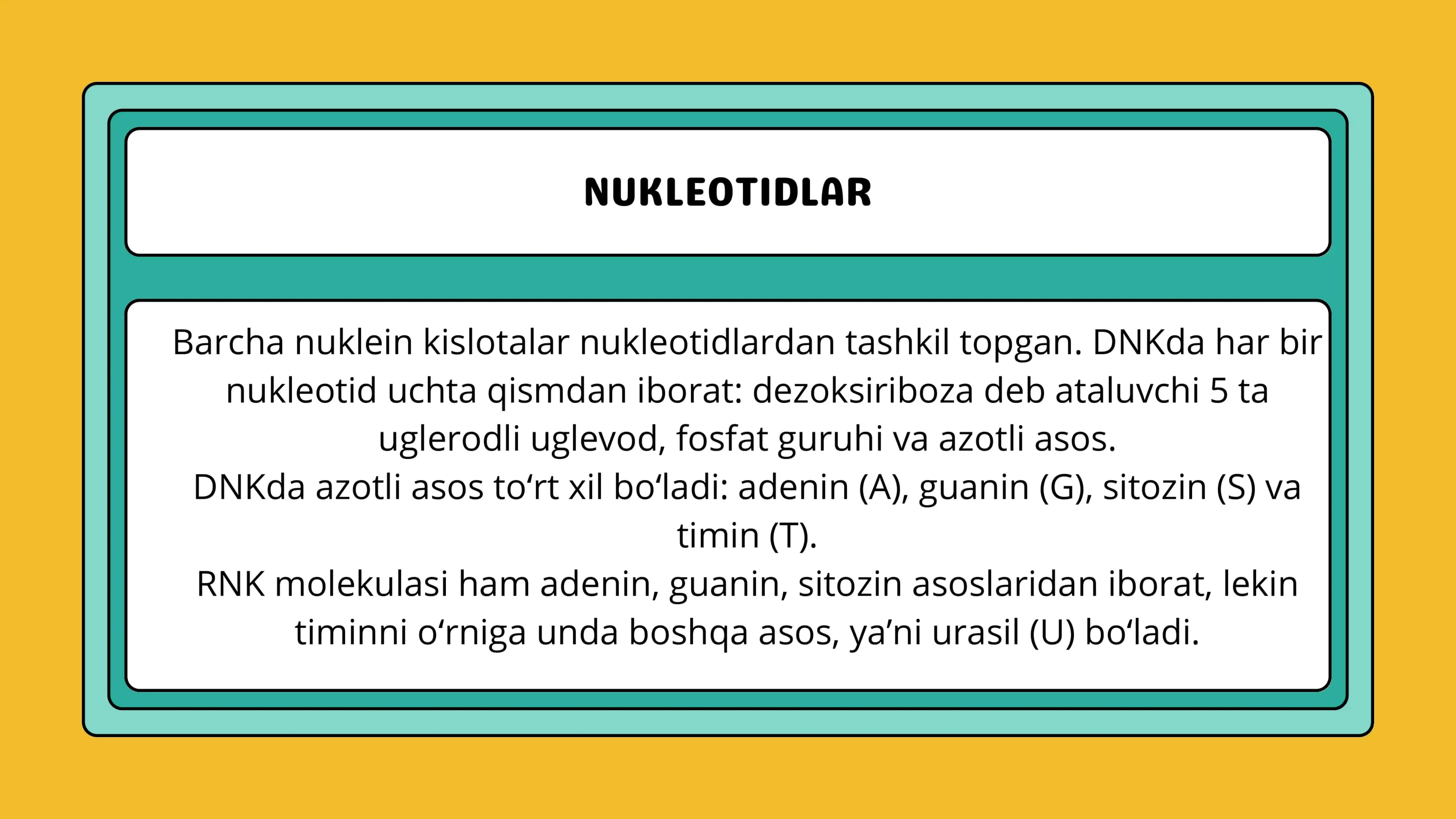 TIRIKLIKNING MOLEKULYAR ASOSLARI 3