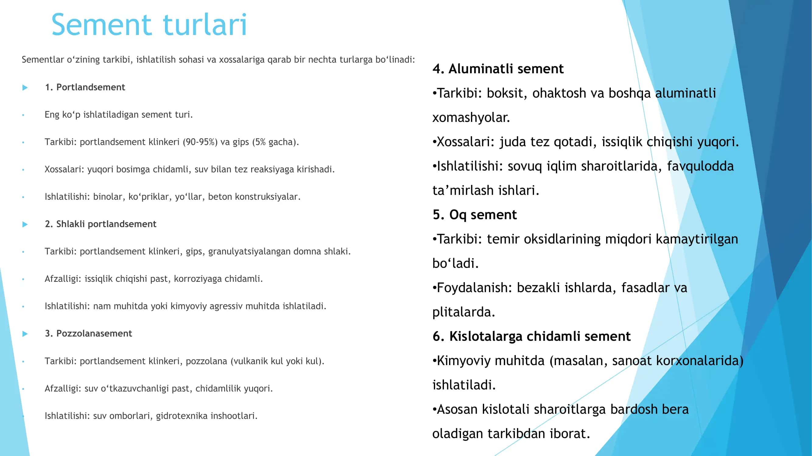 Sementlar turlari texnologiyasi 3