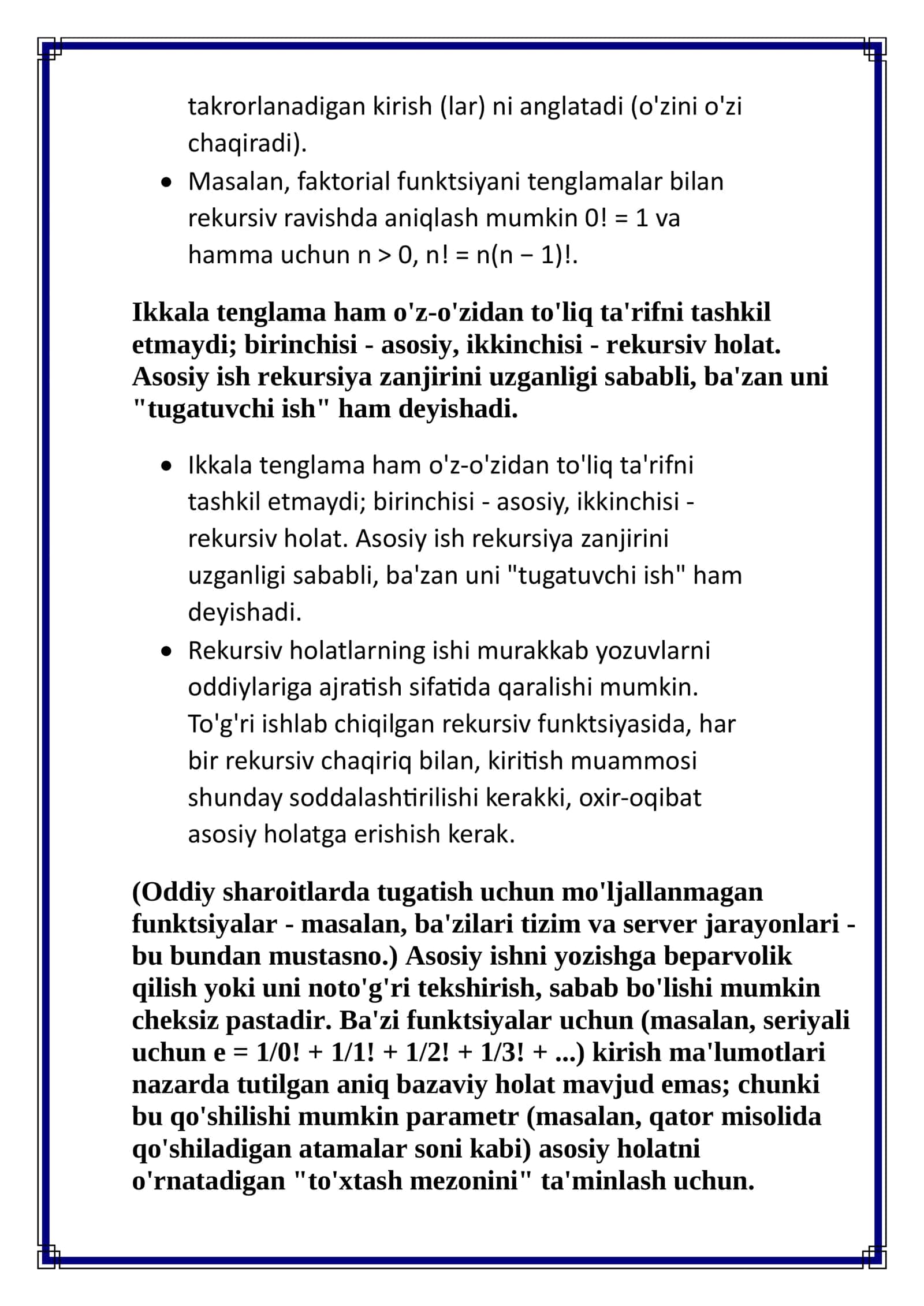 Daraxtsimon maʻlumotlar tuzilmalari. Taʻriflar va xususiyatlar 3
