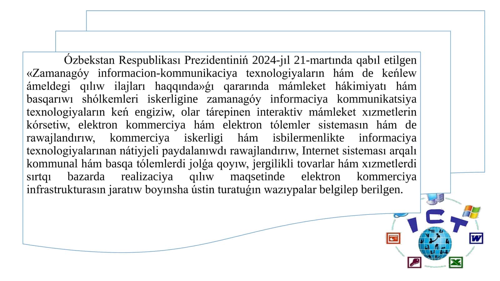 Kompyuterdiń programmalıq támiynatı. Sistema programmaları. Ámeliy programmalar. Operacion sistemalar (linux, Unix, Windows, Android). Drayverler 3