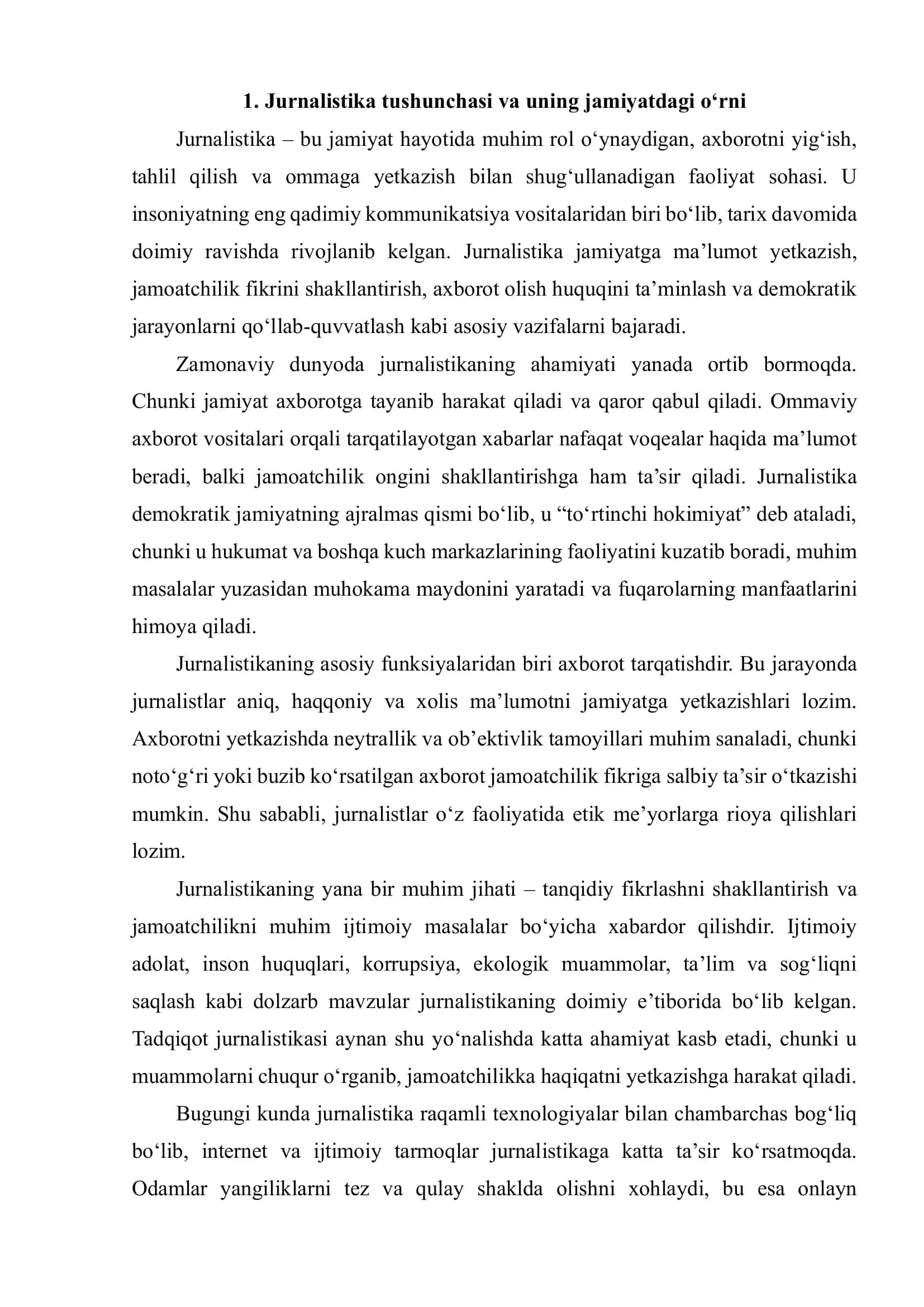 JURNALISTINING IJTIMOIY AHAMIYATI 3