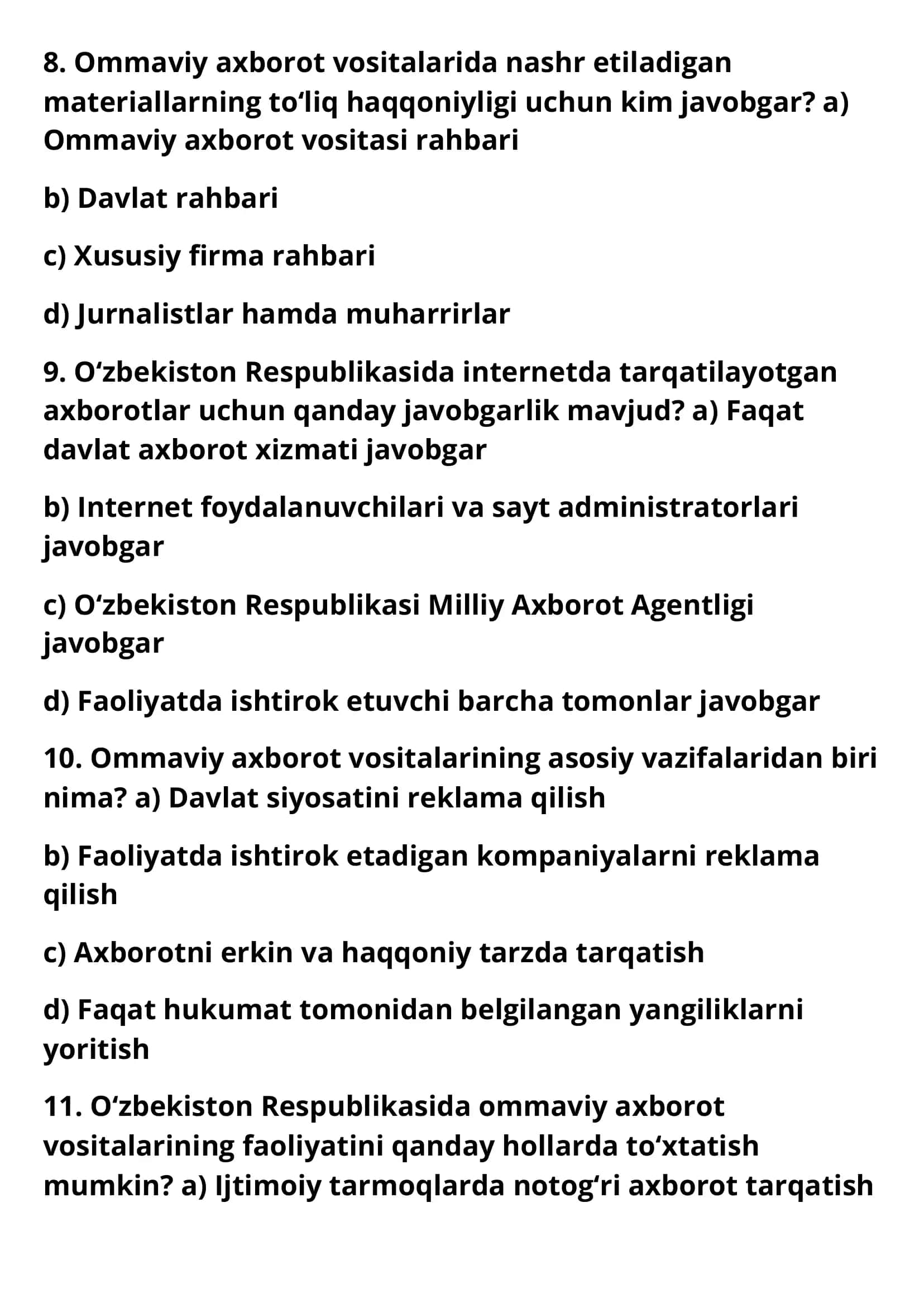 Ommaviy axborot vositalari faoliyati 3