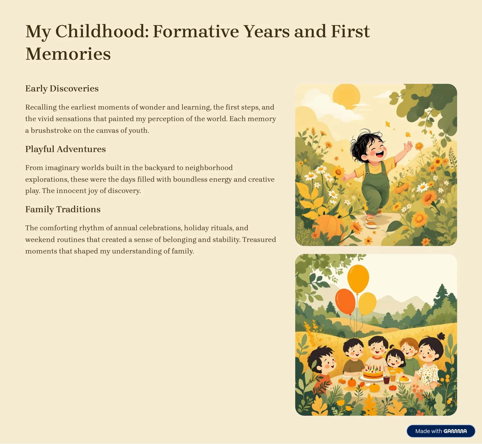 My Autobiography: A Family Story 3