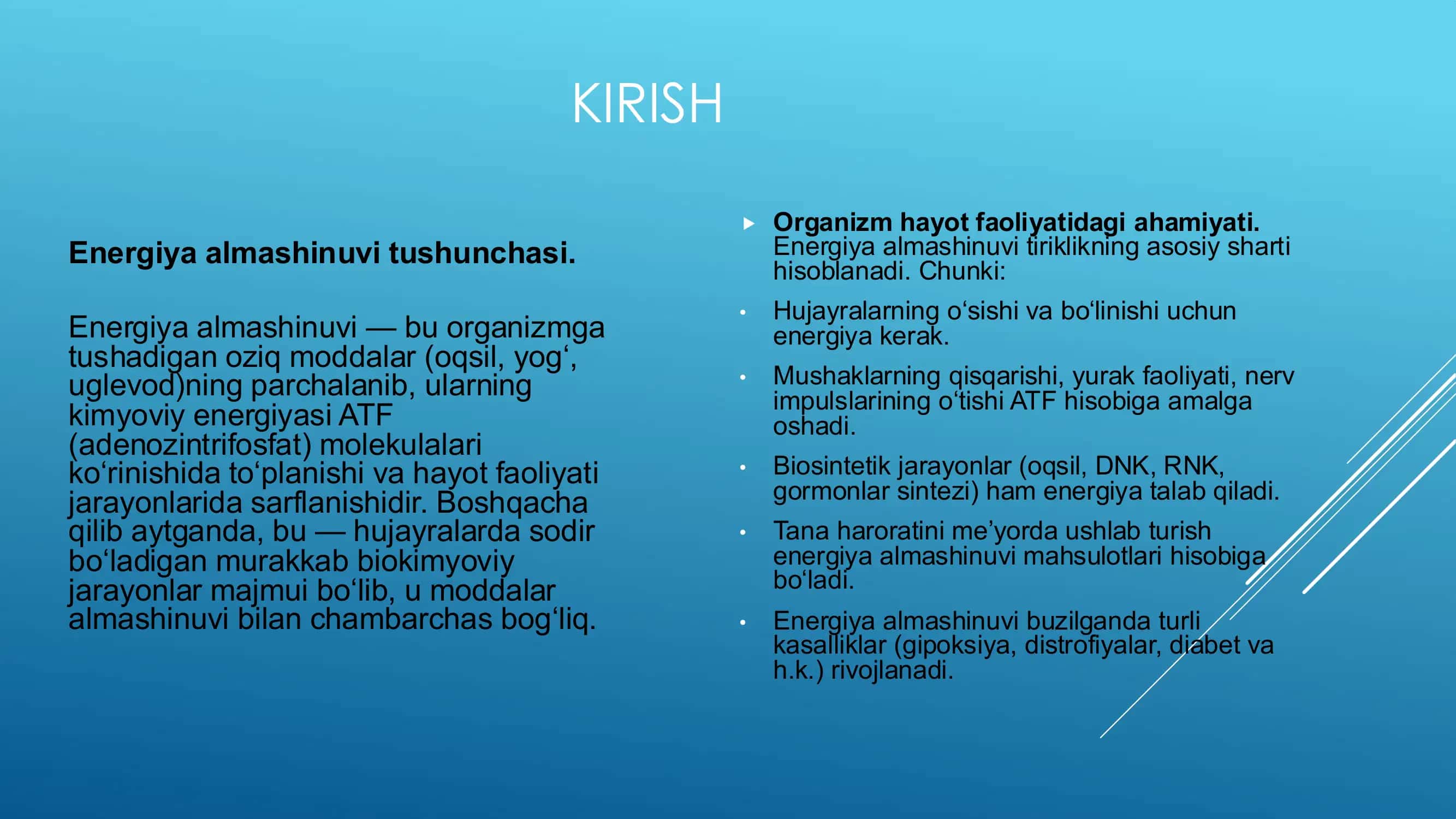 Energiya Almashinuvi 3
