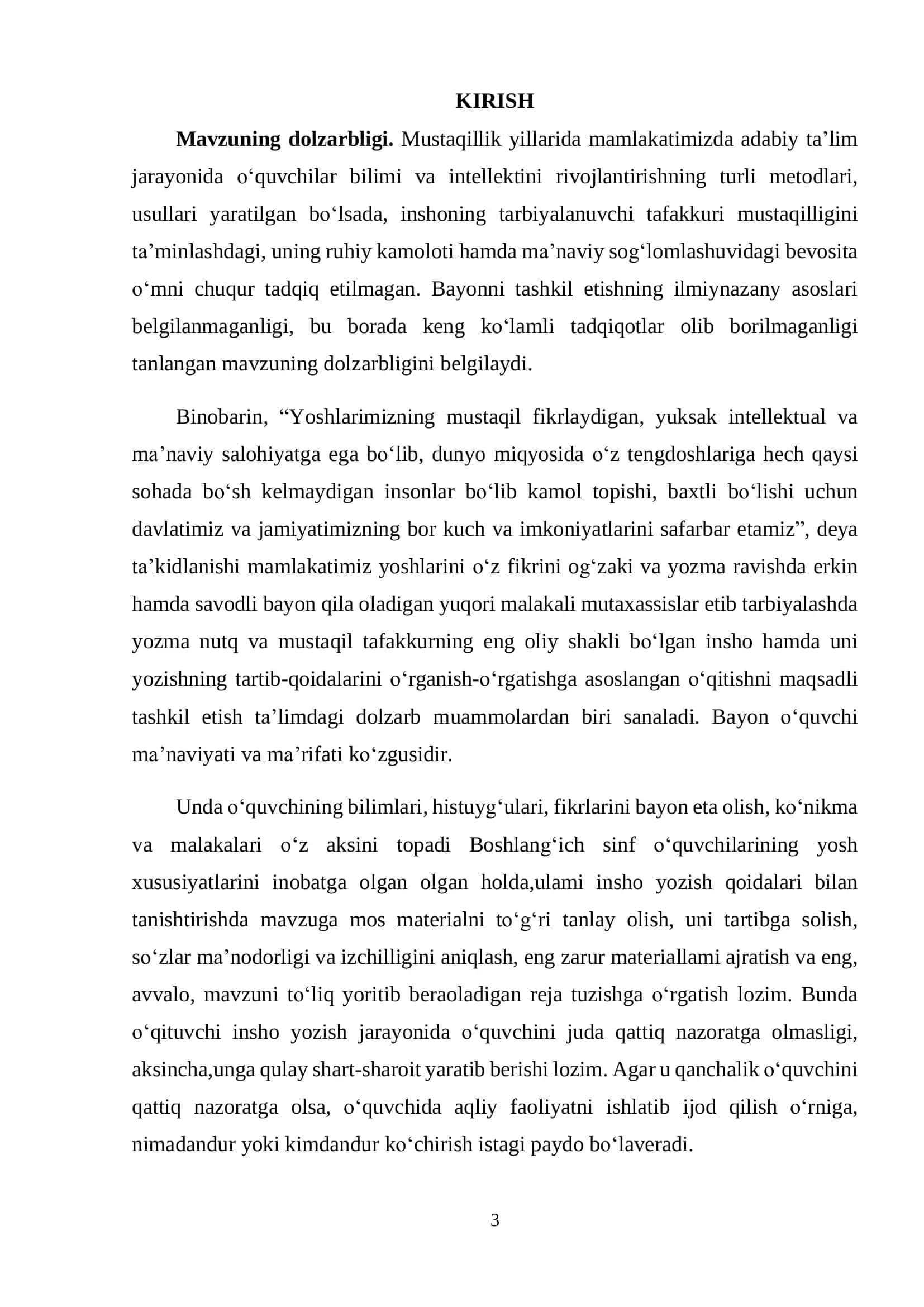 3-sinfda bayon yozishga o‘rgatish metodikasi 3