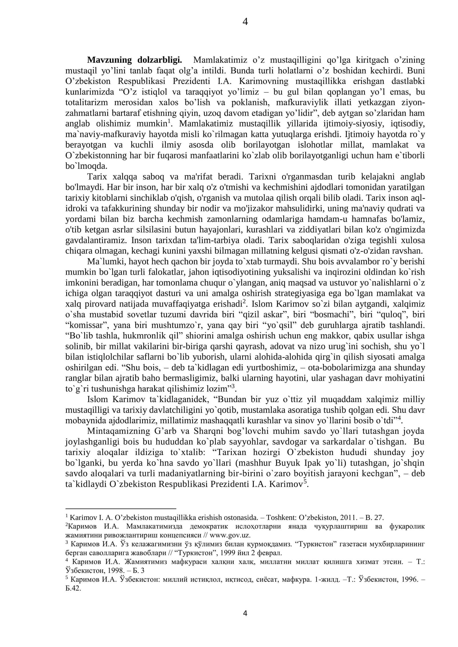 O’ZBEK DAVLATCHILIGI: KO’PPARTIYAVIYLIK TIZIMI TAMOILIDA 3