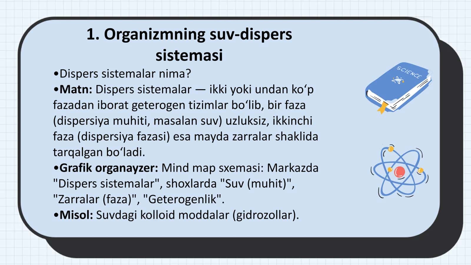Organizmning suv-dispers sistemasi 3