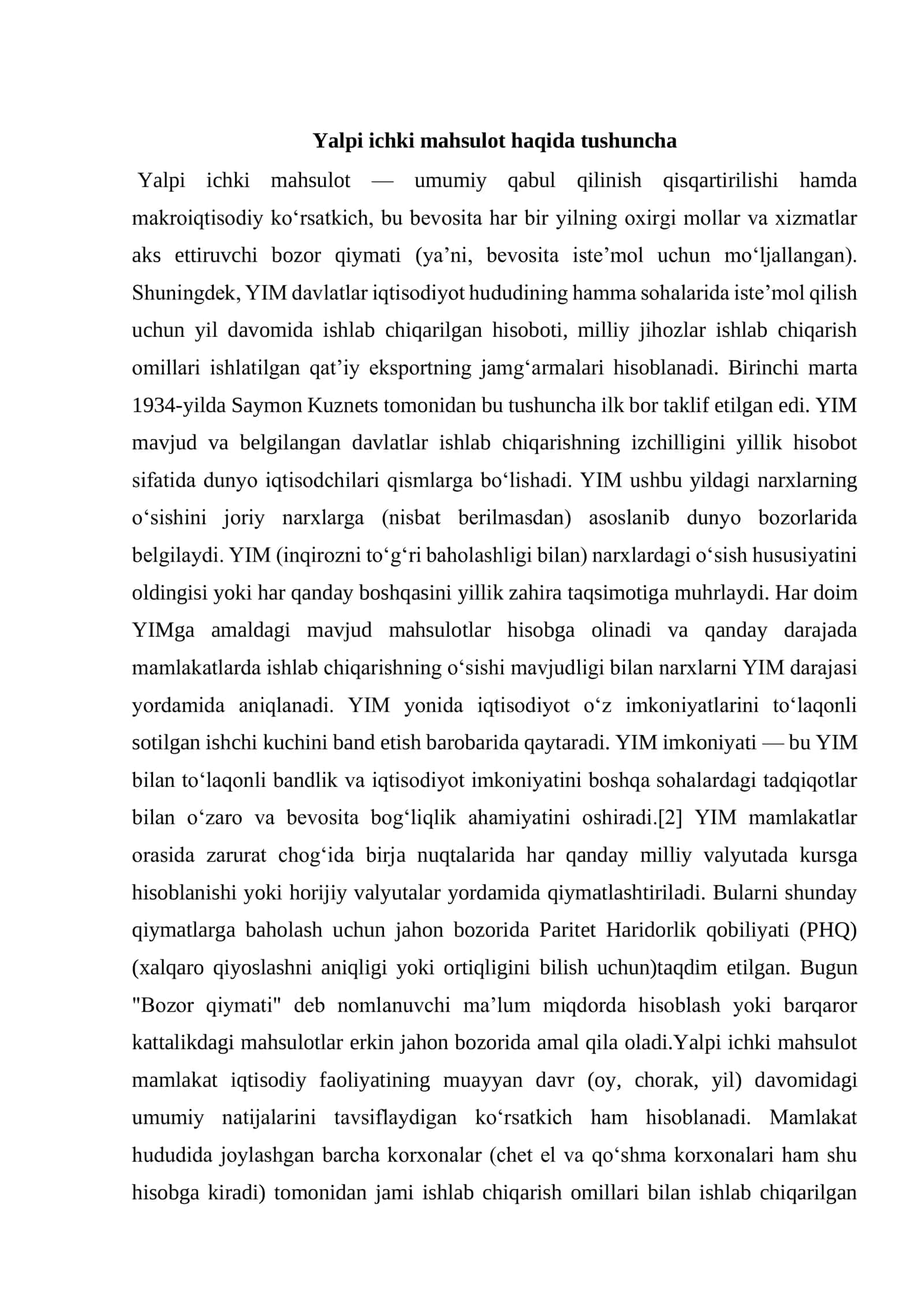Yalpi sanoat mahsulotlari statistikasi 3