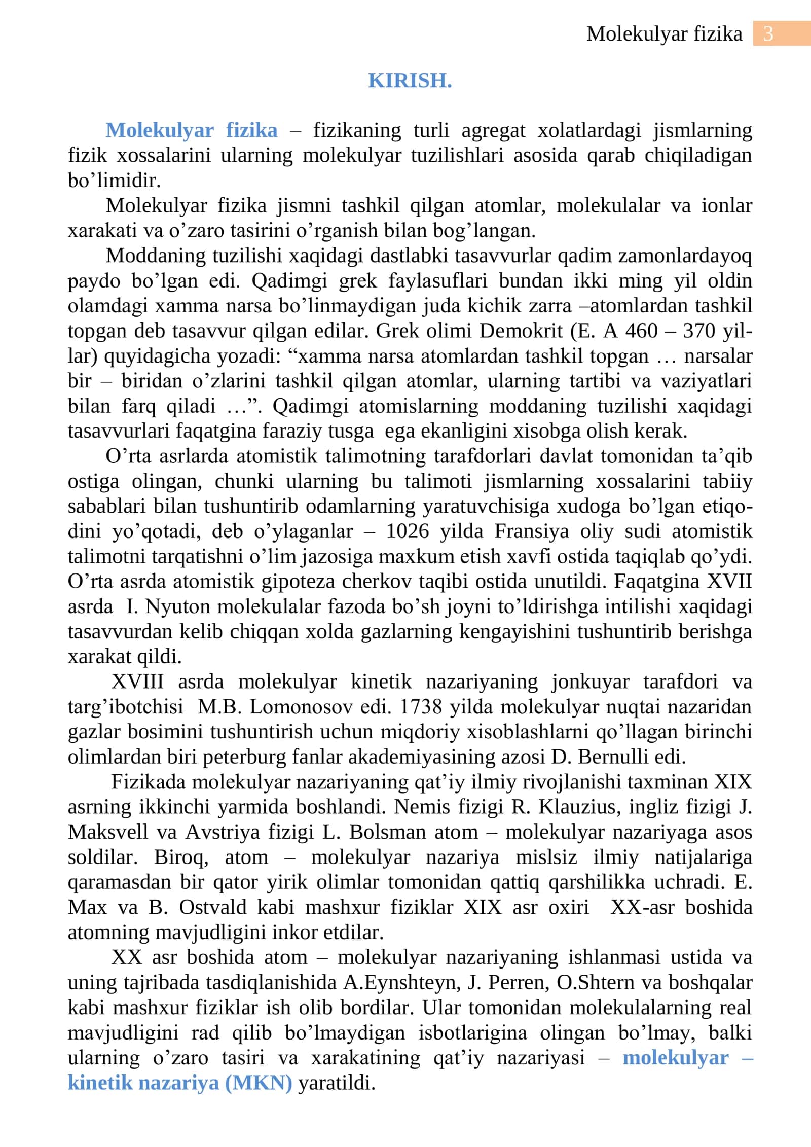 Molekulyar fizika 3