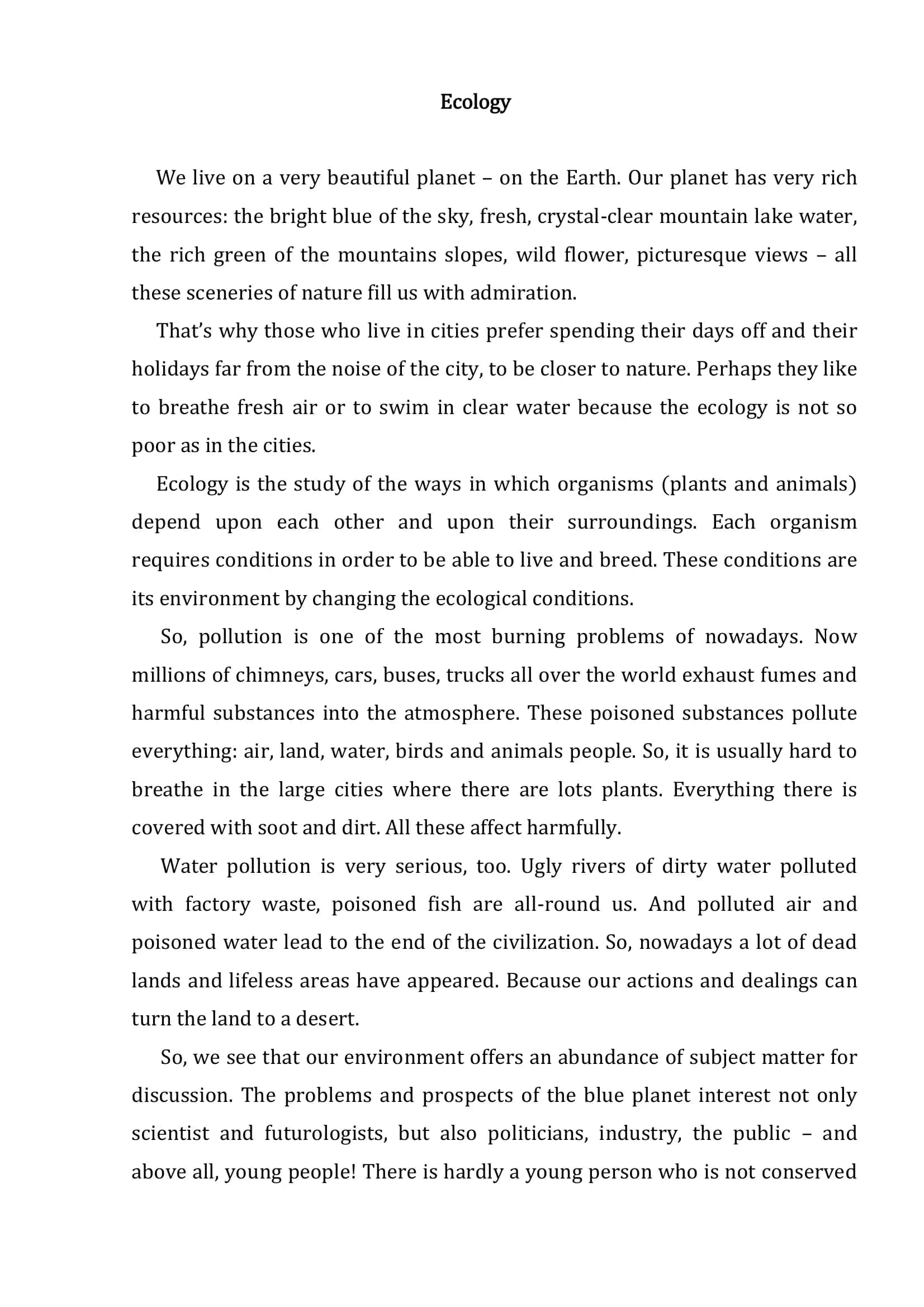Ecology 3