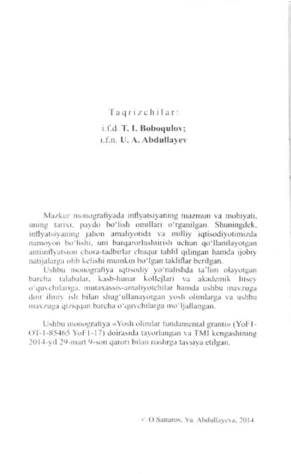 Inflyatsiya muammo va yechimlar 3