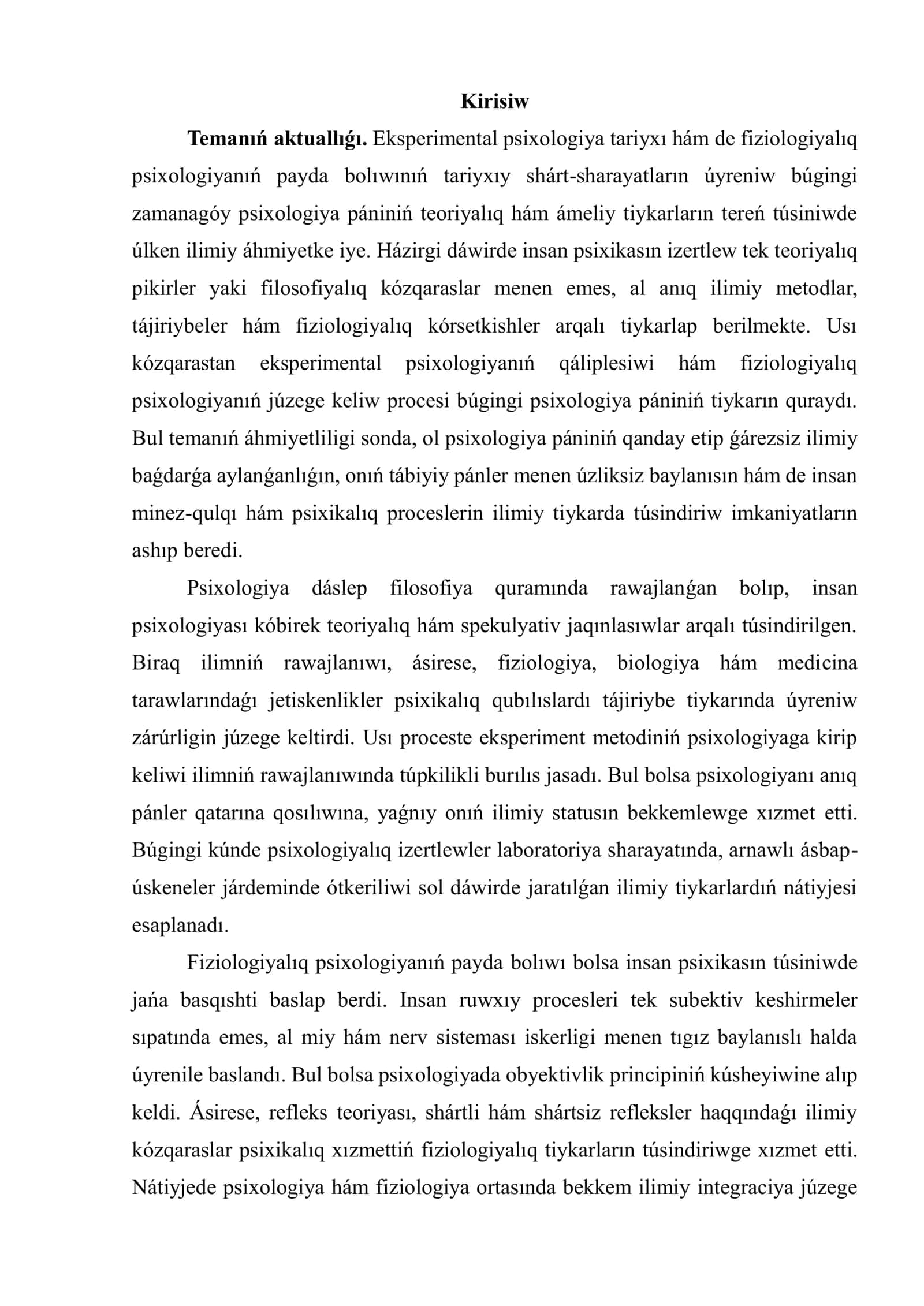 Kurs jumisi "Eksperemental psixologiya" 3