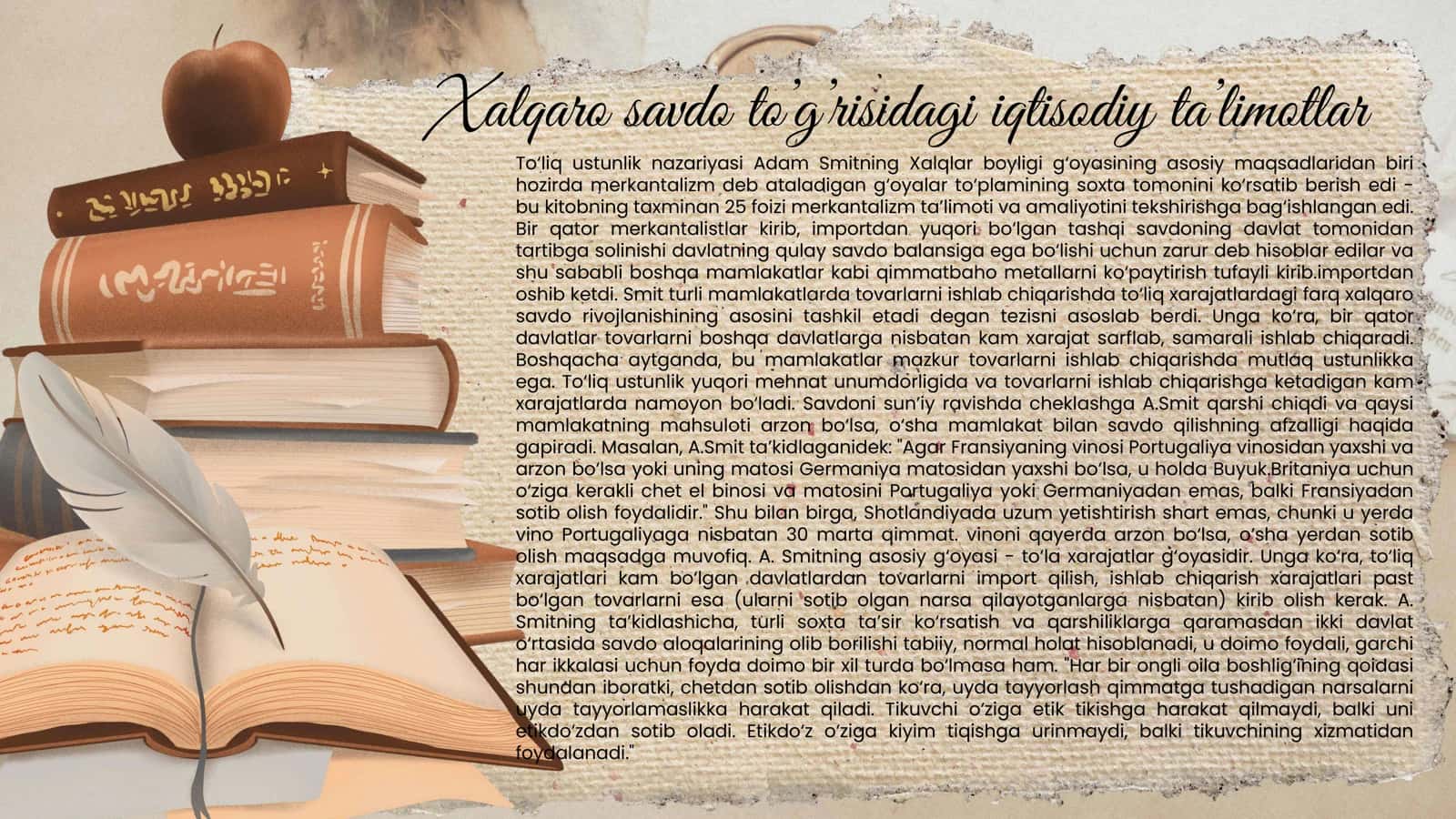 Xalqaro savdo to'g'risidagi iqtisodiy ta'limotlar 3
