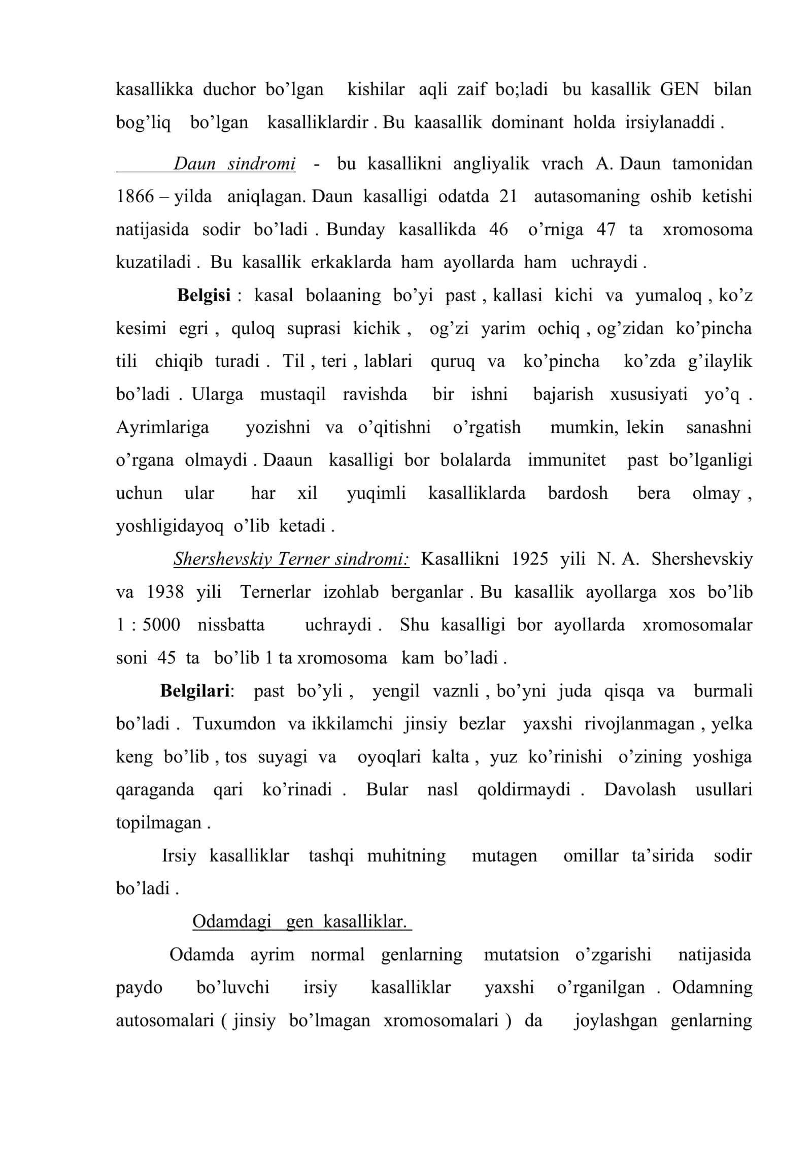 Patologiyada dominantlik va retsessivlik 3