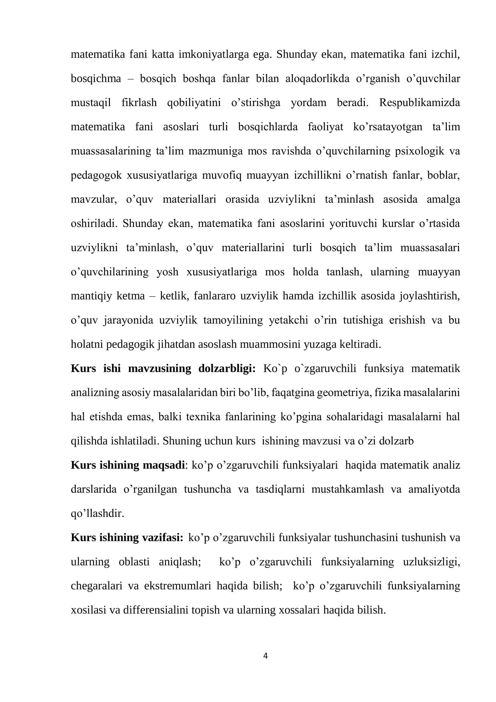 Ko'p o'zgaruvchili funksiyalar 3