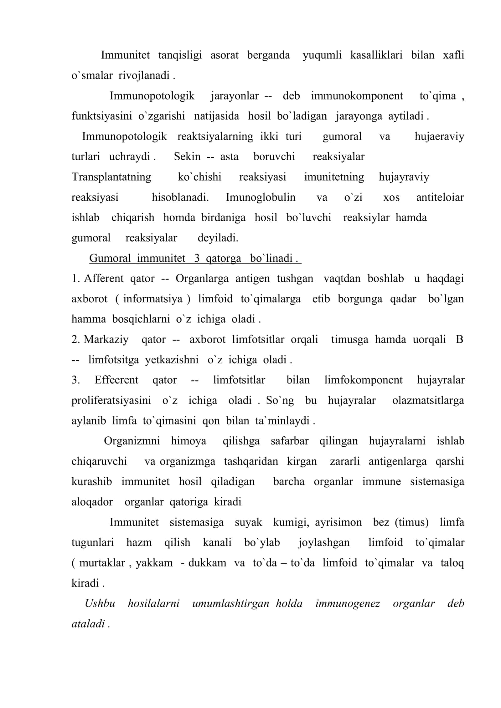 Immun sistemasi potologiyasi 3