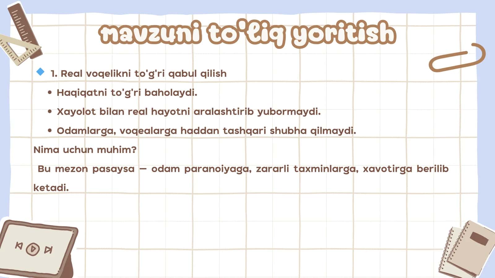 PSIXOLOGIK SALOMATLIK MEZONLARI 3