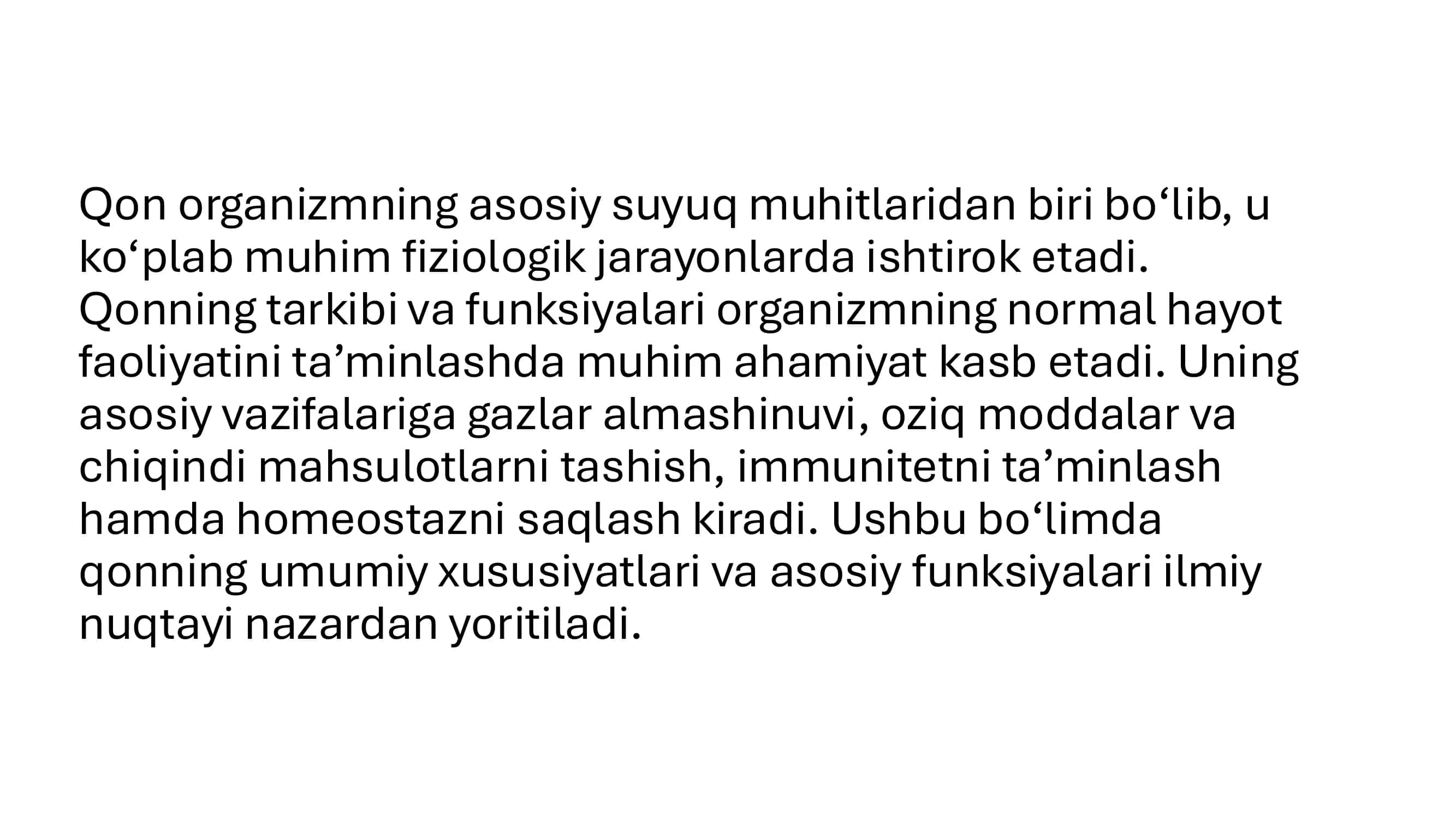 Qon tarkibi, plazma oqsillari 3