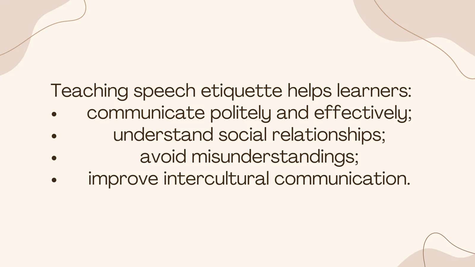 Speech etiquette 3