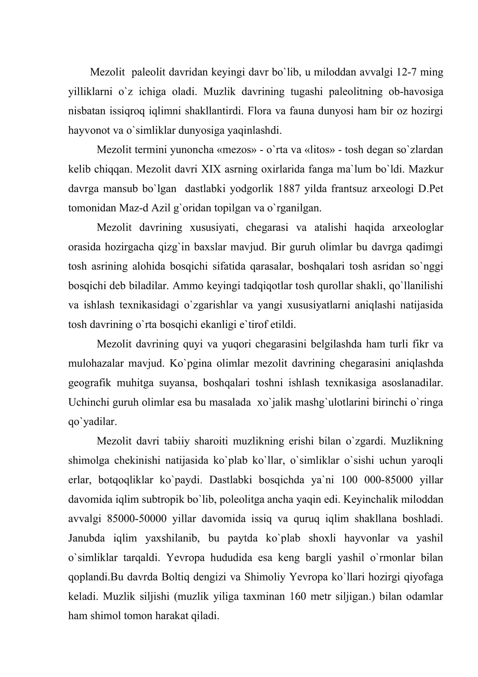 Mezolit davri arxeologiyasi 3