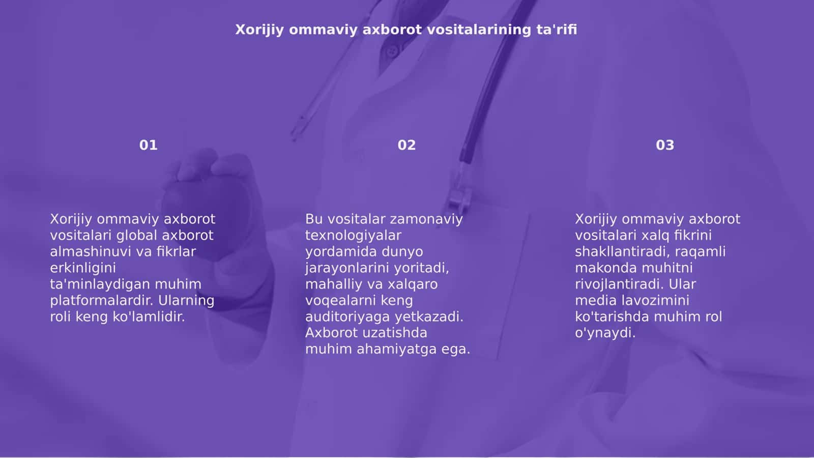 Xorijiy Ommaviy Axborot Vositalari Ta'rifi 3