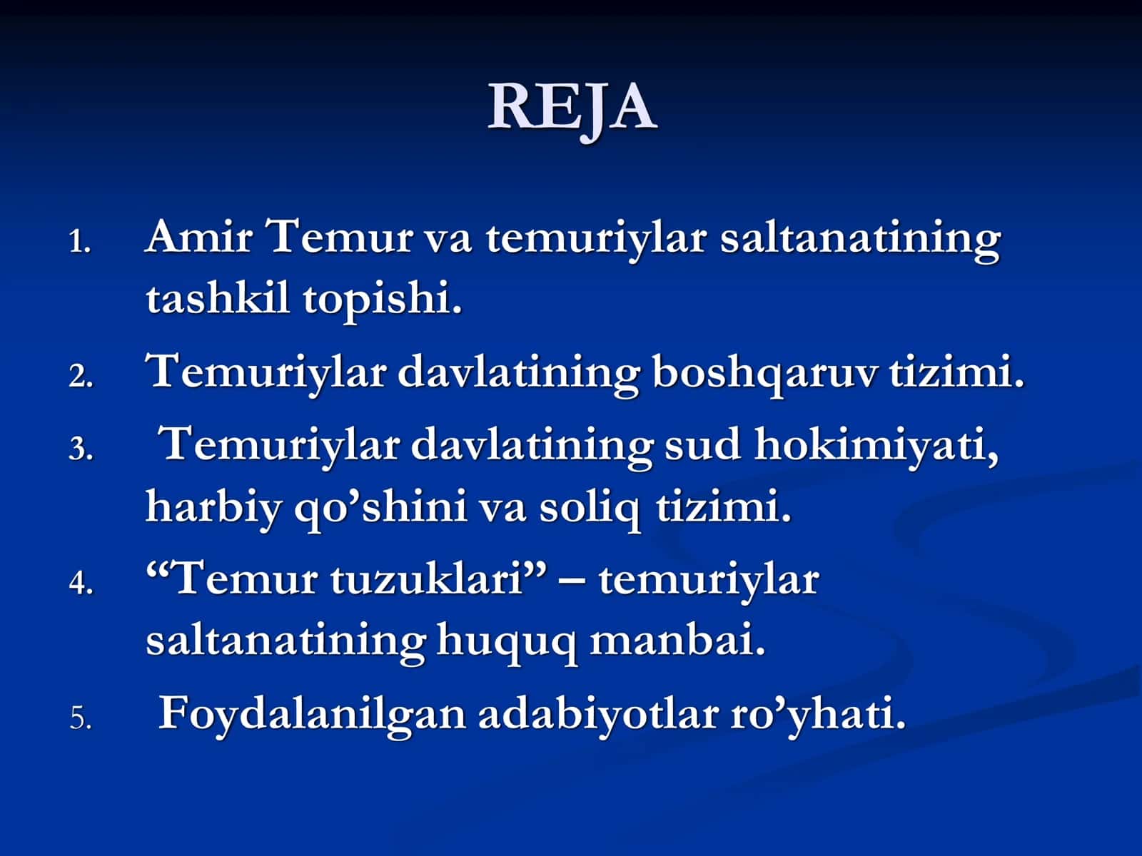 Amir Temur va temuriylar saltanati 3