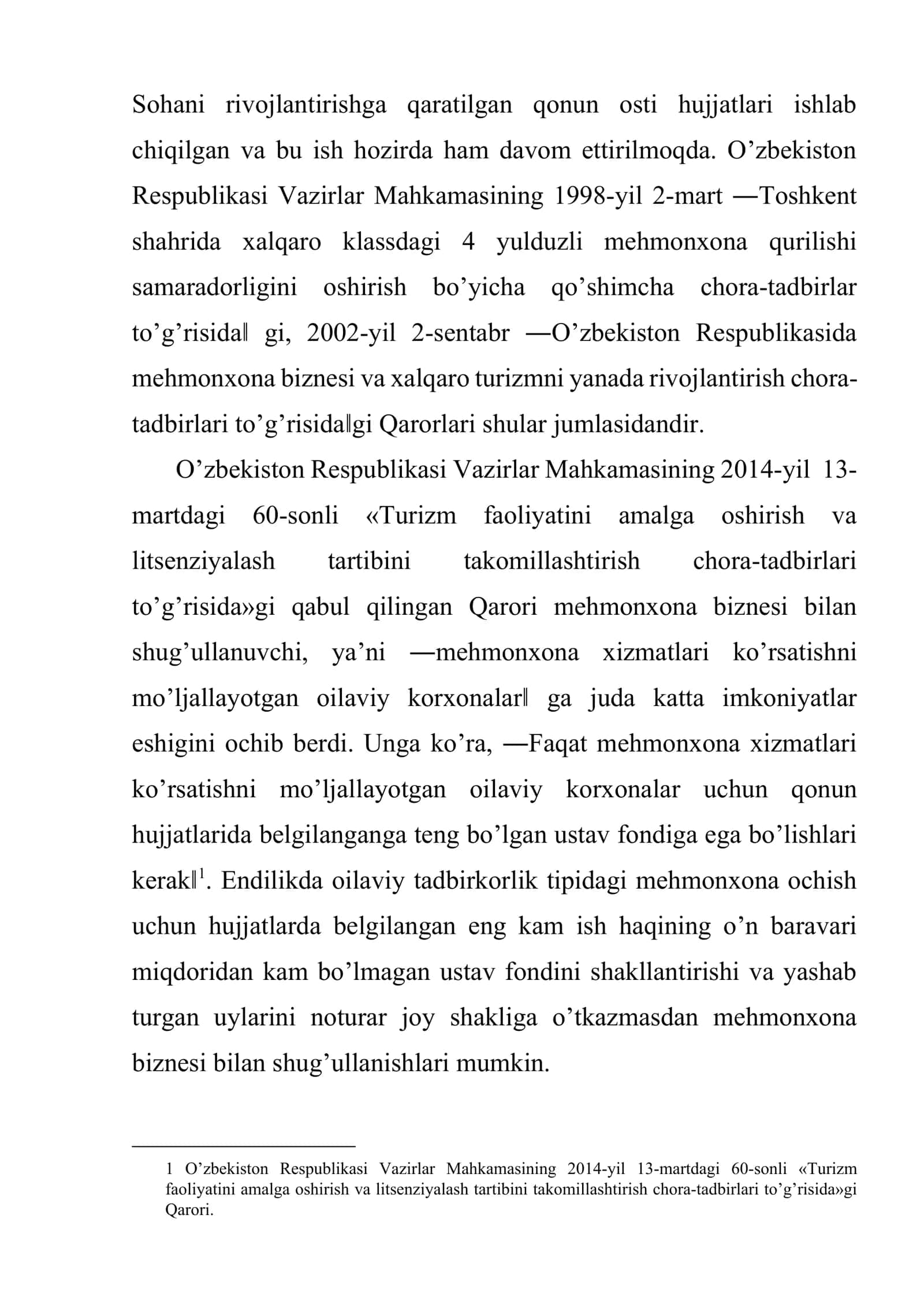 Turizm sohasida joylashtirish xizmatlari 3