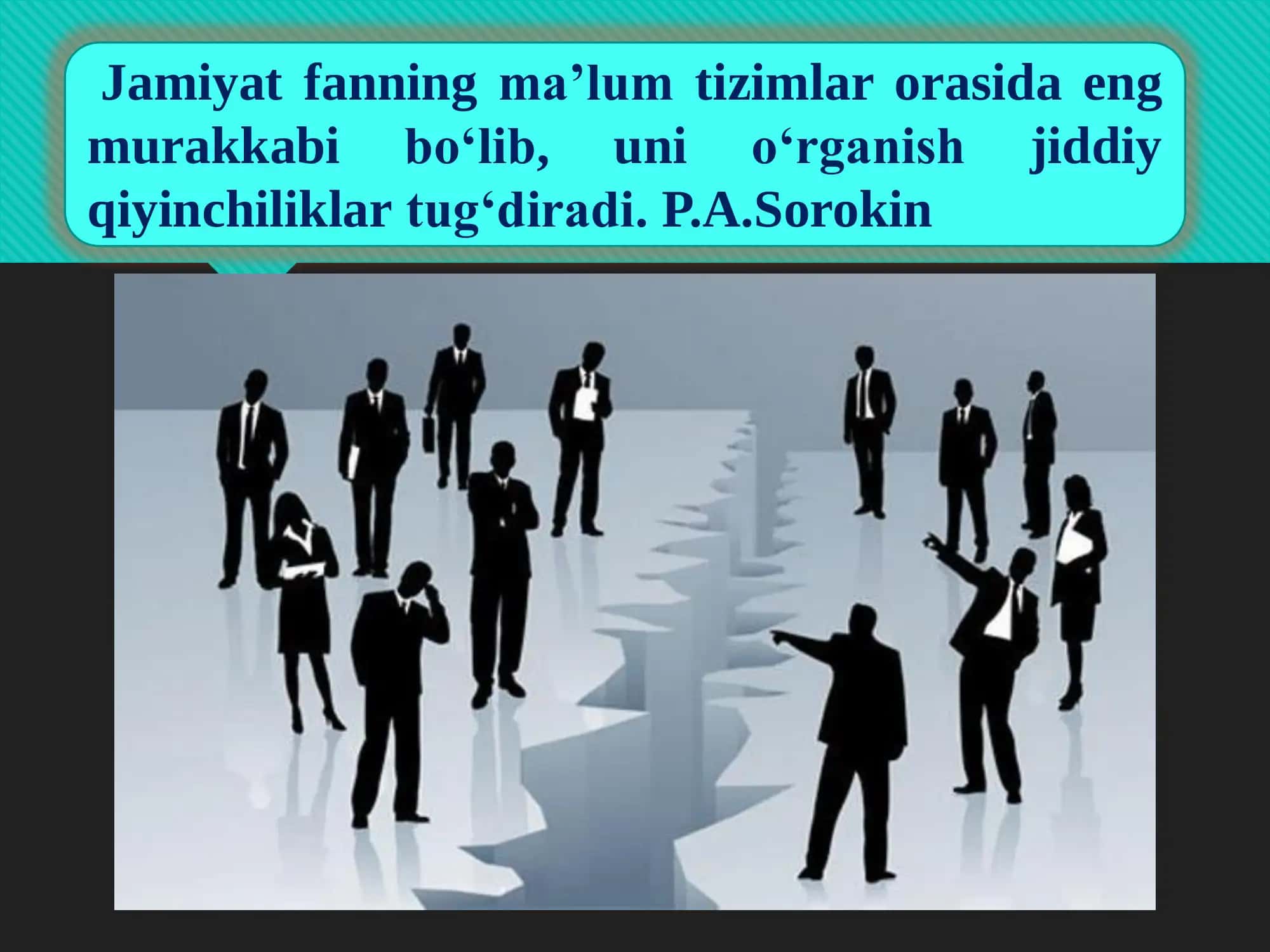 Jamiyat falsafasi 3