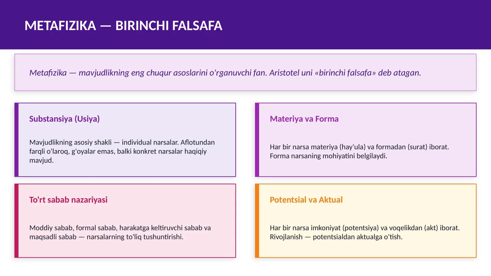 ARISTOTEL FALSAFASI 3
